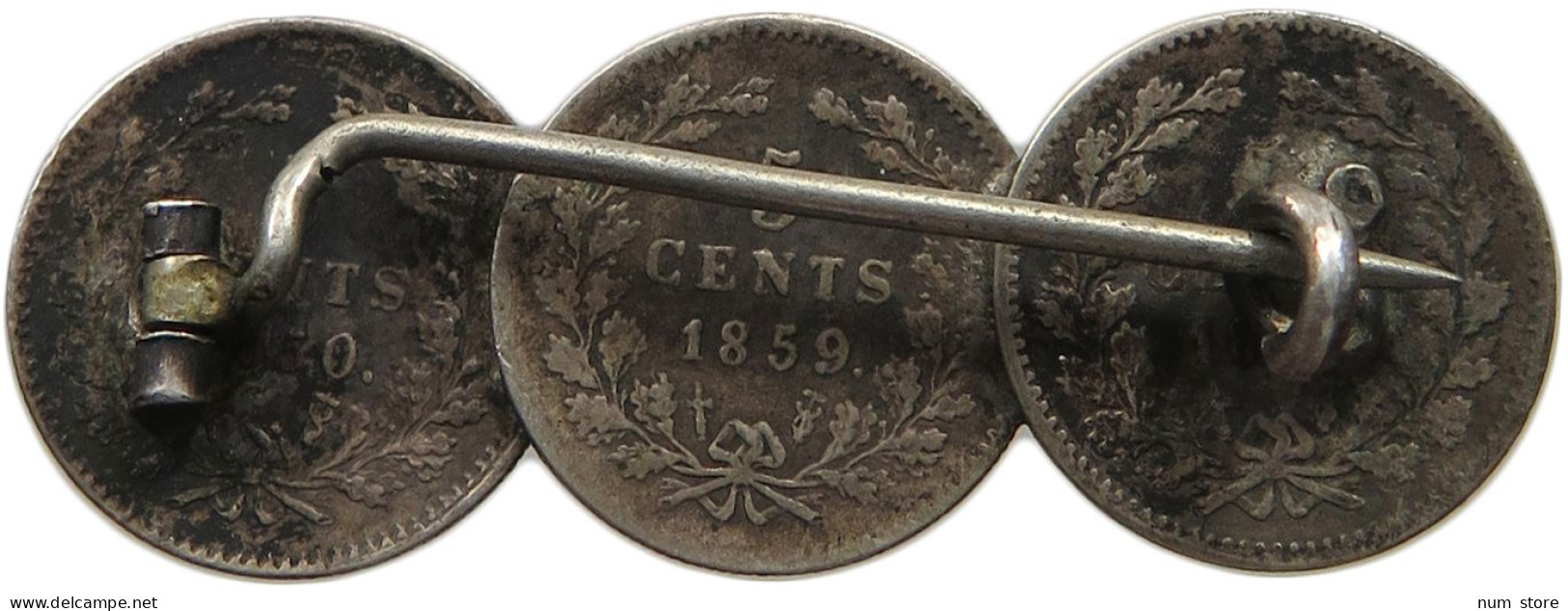 NETHERLANDS 5 CENTS 18501859 Willem III. 1849-1890 #alb024 0239 - 1849-1890 : Willem III