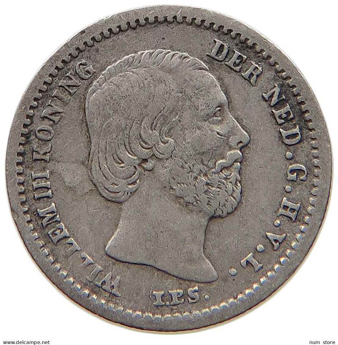 NETHERLANDS 5 CENTS 1850 Willem III. 1849-1890 #t112 1485 - 1849-1890 : Willem III