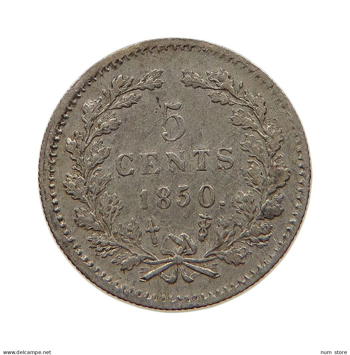 NETHERLANDS 5 CENTS 1850 Willem III. 1849-1890 #t138 0221 - 1849-1890 : Willem III