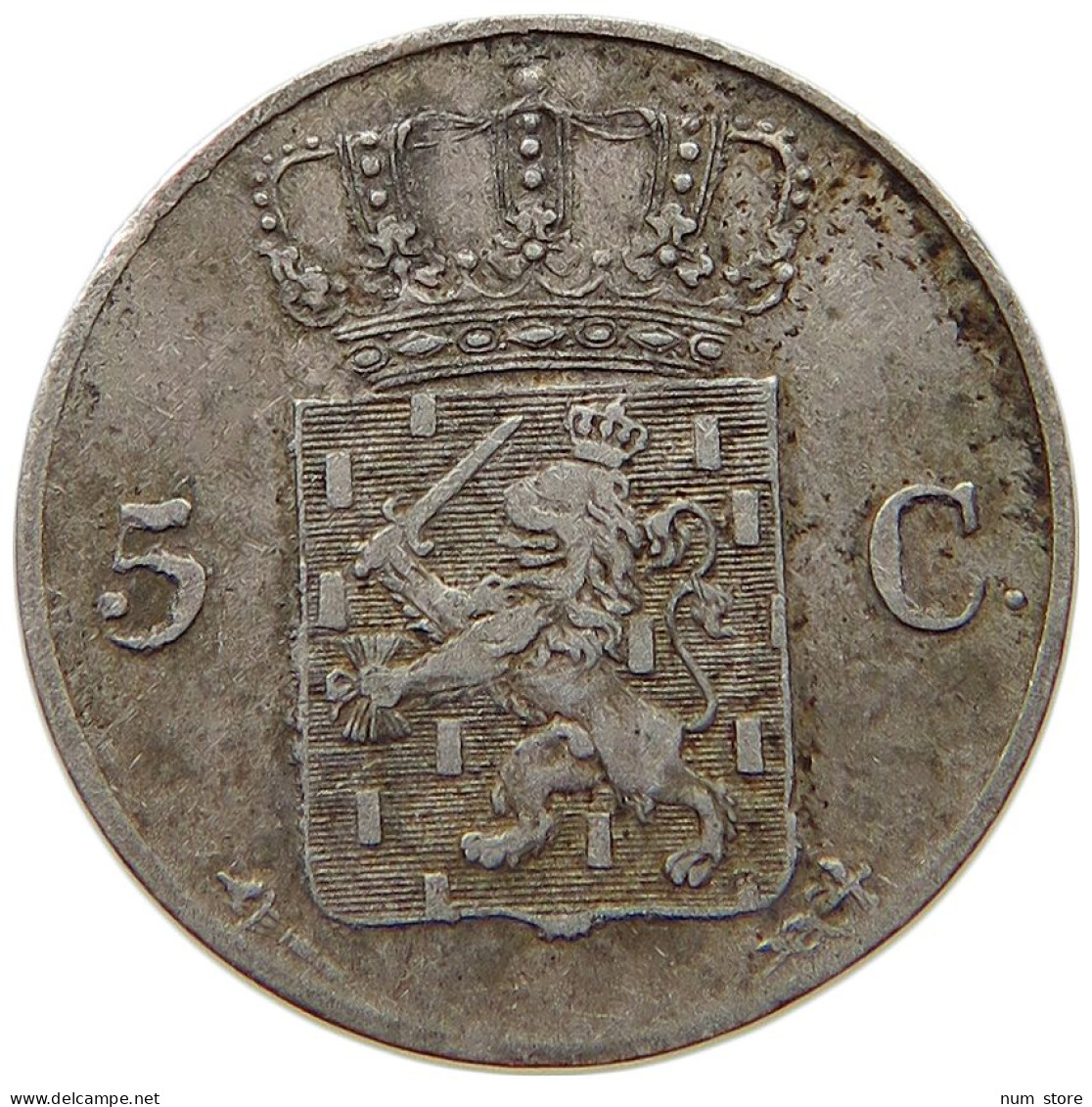 NETHERLANDS 5 CENTS 1827 WILLEM I. 1815-1840 #t078 0405 - 1815-1840 : Willem I