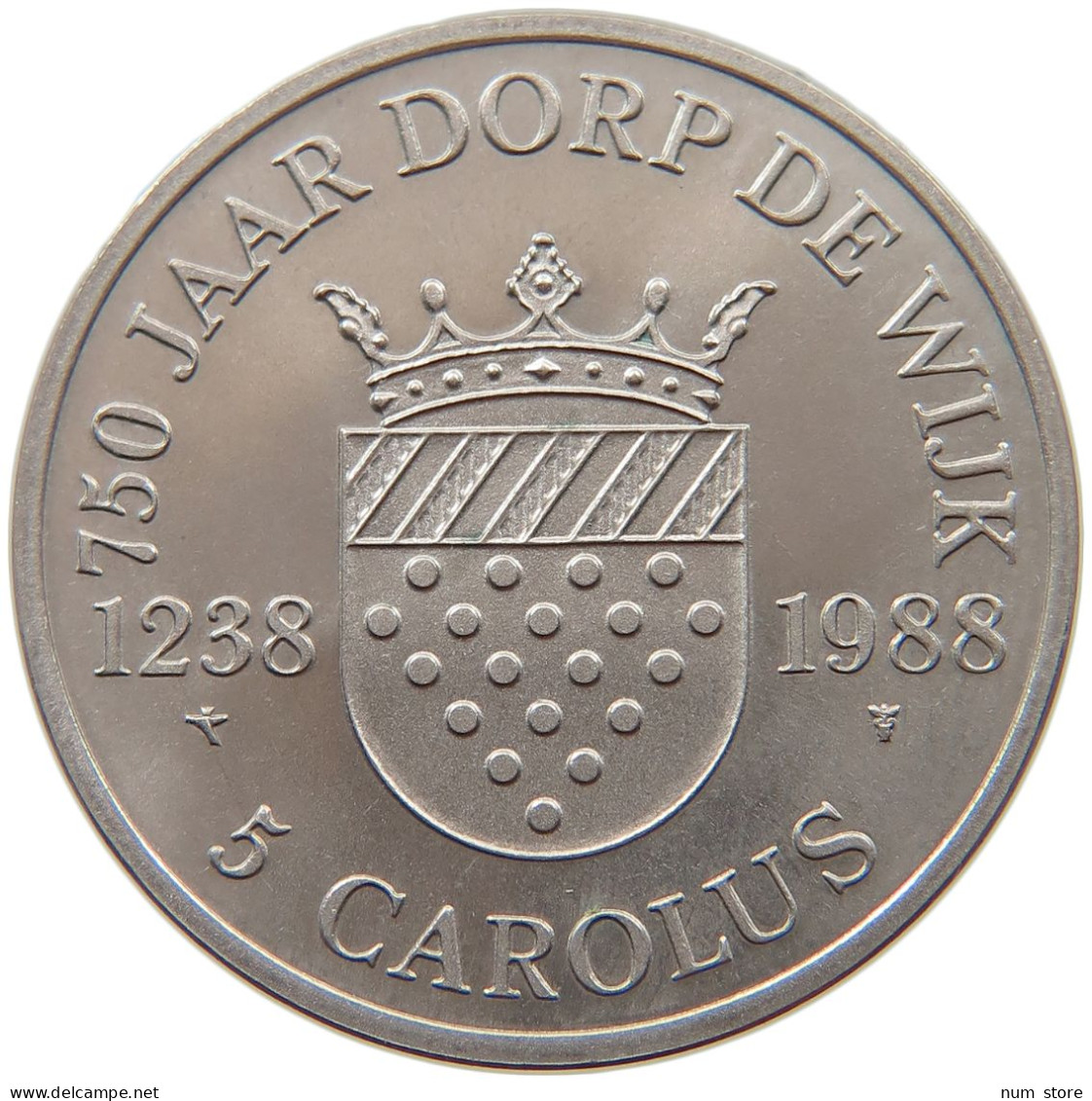 NETHERLANDS 5 CAROLUS 1988  #c062 0335 - Non Classificati