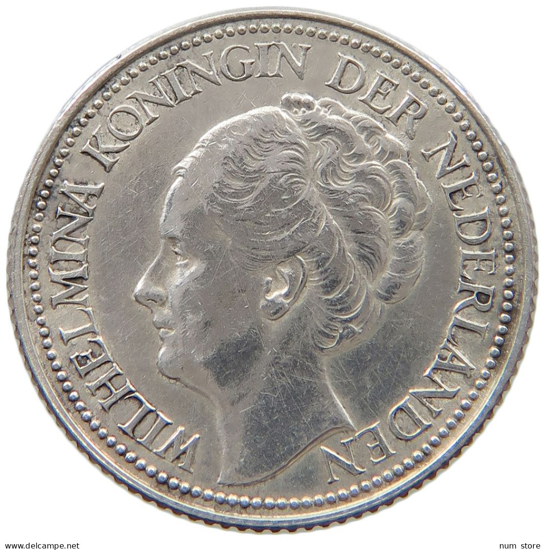 NETHERLANDS 25 CENTS 1941 Wilhelmina 1890-1948 #a045 0709 - 25 Cent