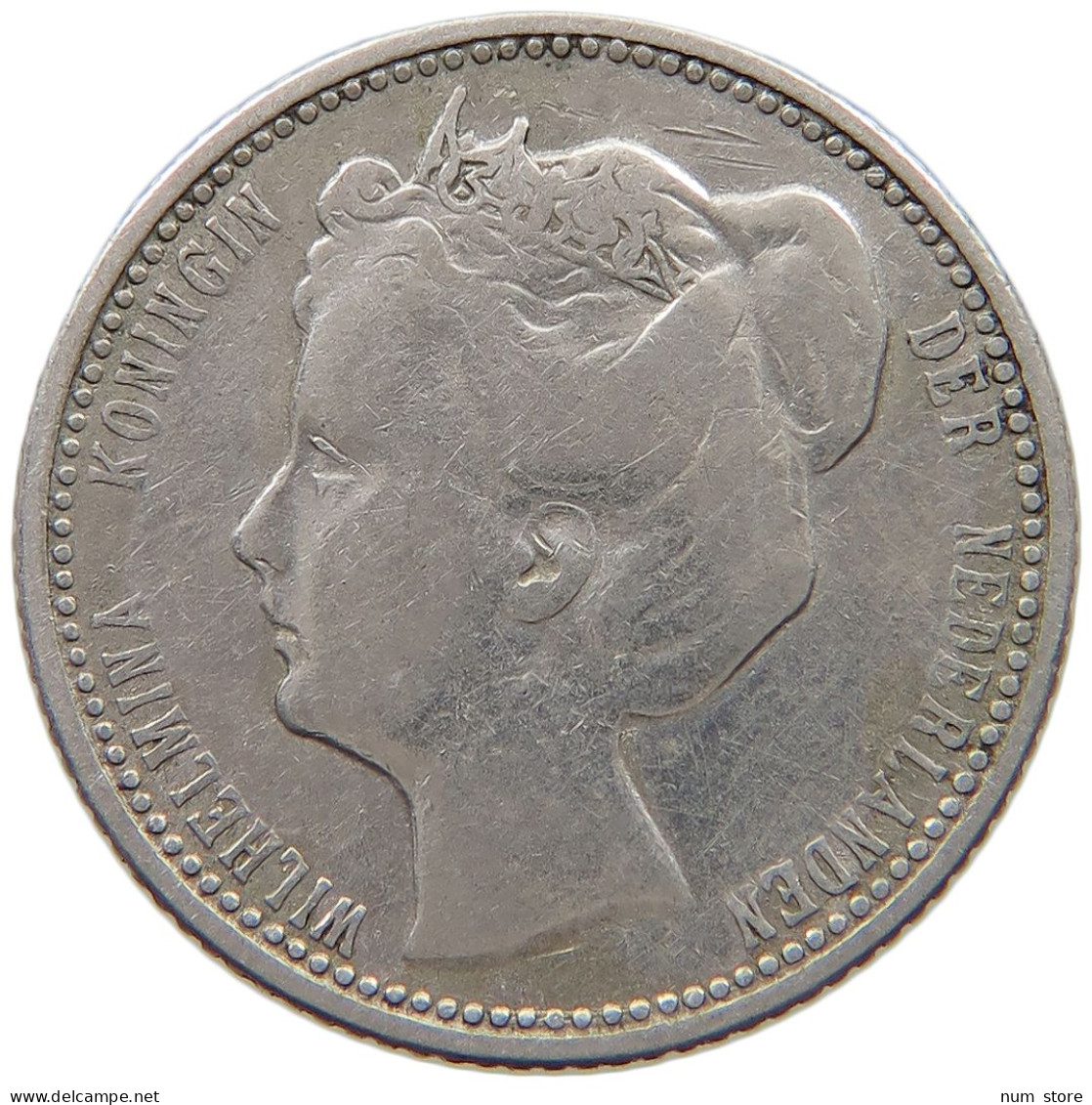 NETHERLANDS 25 CENTS 1904 Wilhelmina 1890-1948 #c025 0173 - 25 Cent