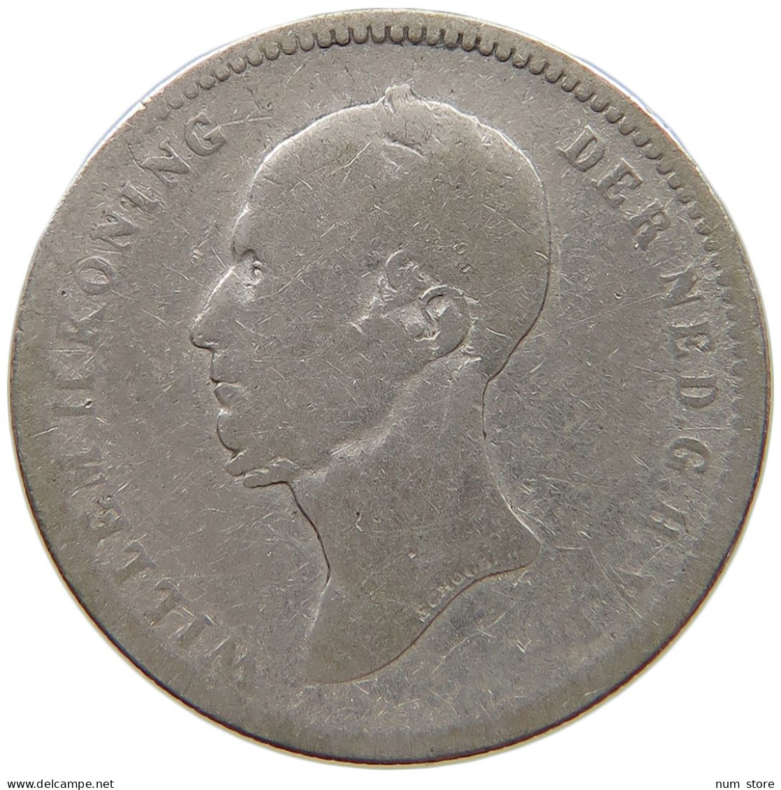 NETHERLANDS 25 CENTS 1849 WILLEM II. 1840-1849 #a064 0315 - 1840-1849: Willem II