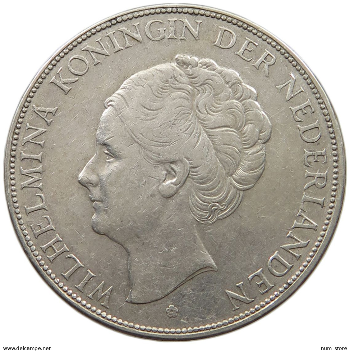 NETHERLANDS 2 1/2 GULDEN 1930 Wilhelmina 1890-1948 #c003 0199 - 2 1/2 Florín Holandés (Gulden)