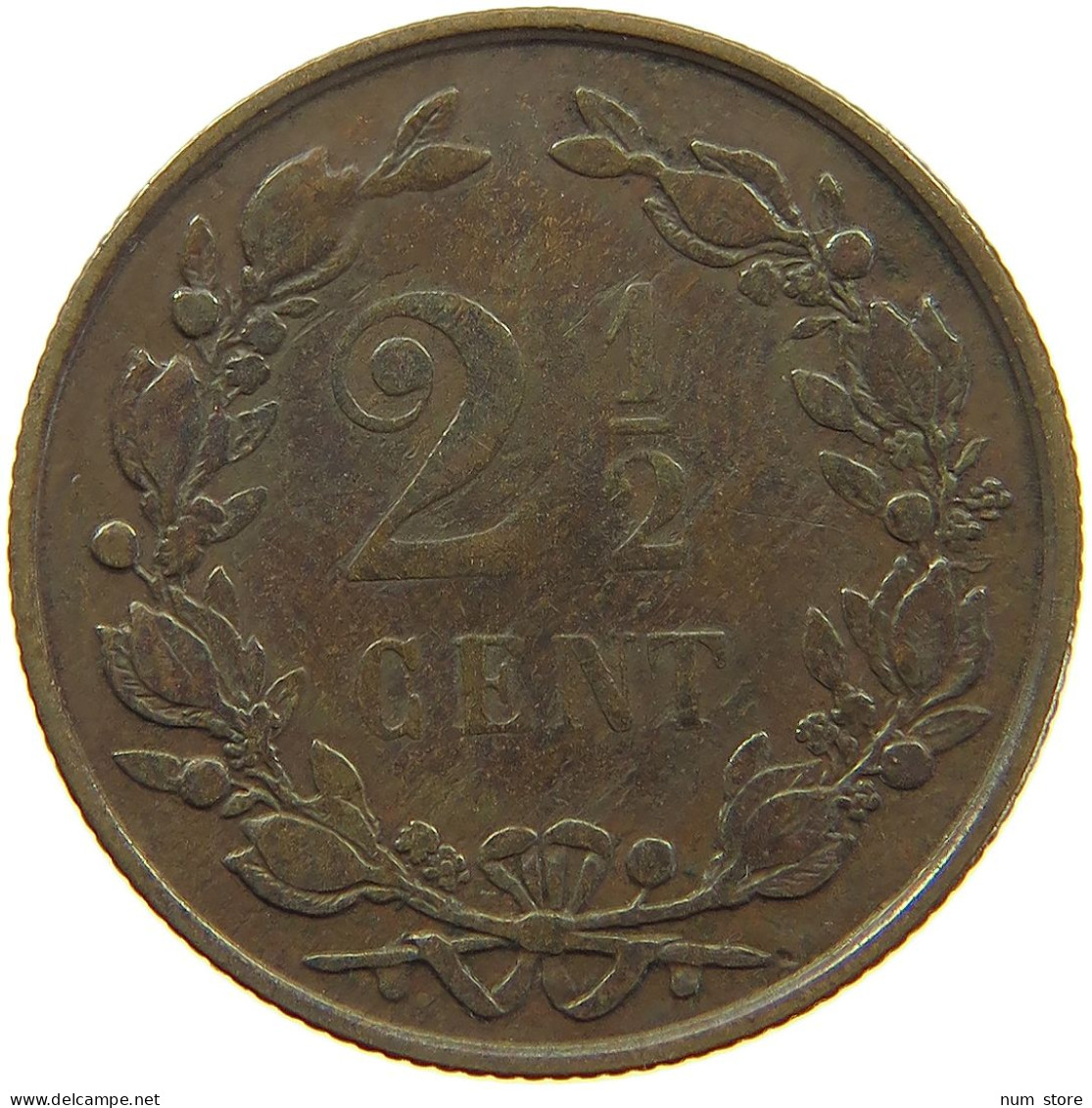 NETHERLANDS 2 1/2 CENTS 1886 Willem III. 1849-1890 #a085 0129 - 1849-1890 : Willem III