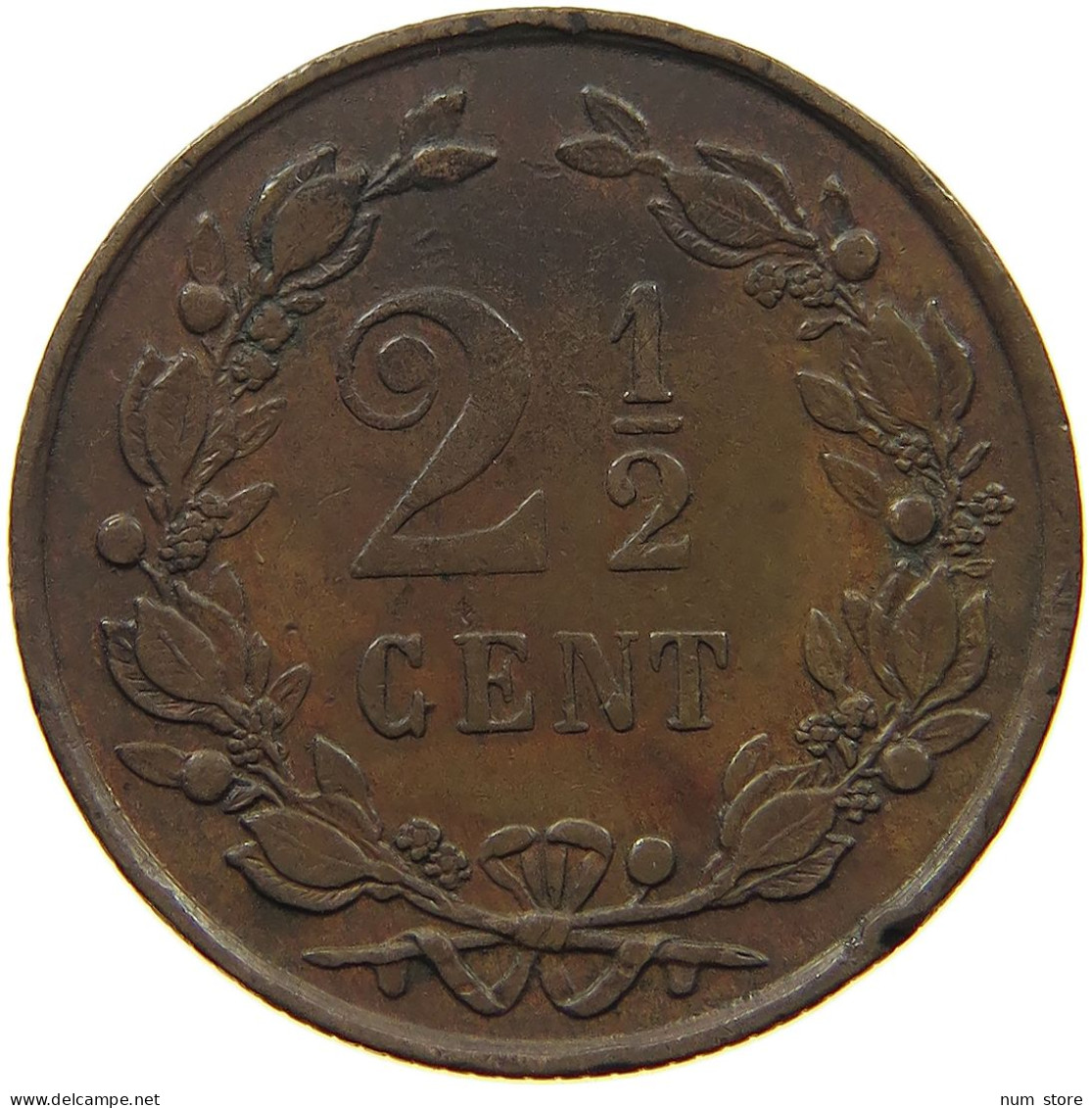 NETHERLANDS 2 1/2 CENTS 1881 Willem III. 1849-1890 #a095 0339 - 1849-1890 : Willem III
