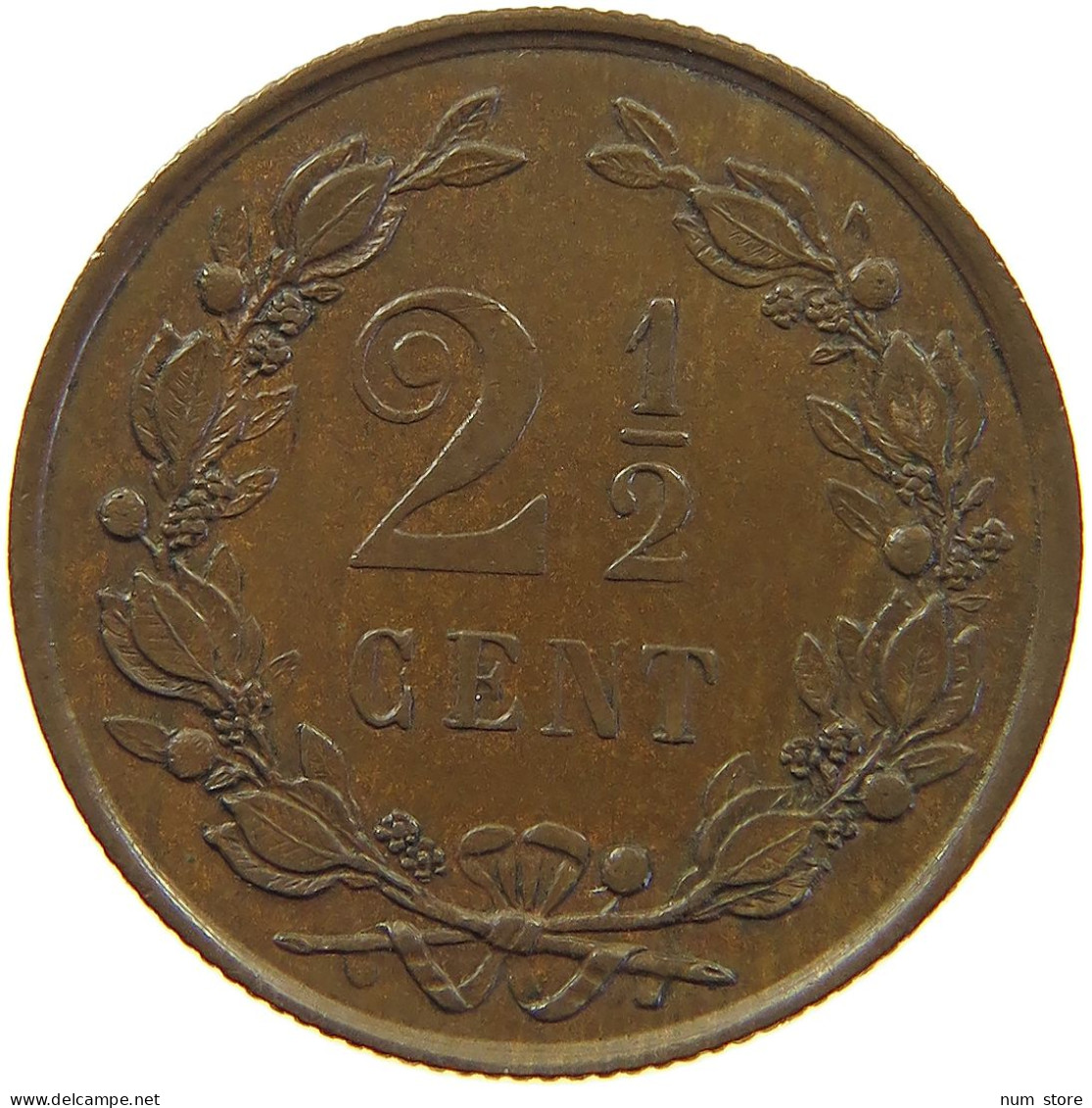 NETHERLANDS 2 1/2 CENTS 1881 Willem III. 1849-1890 #c063 0555 - 1849-1890: Willem III.