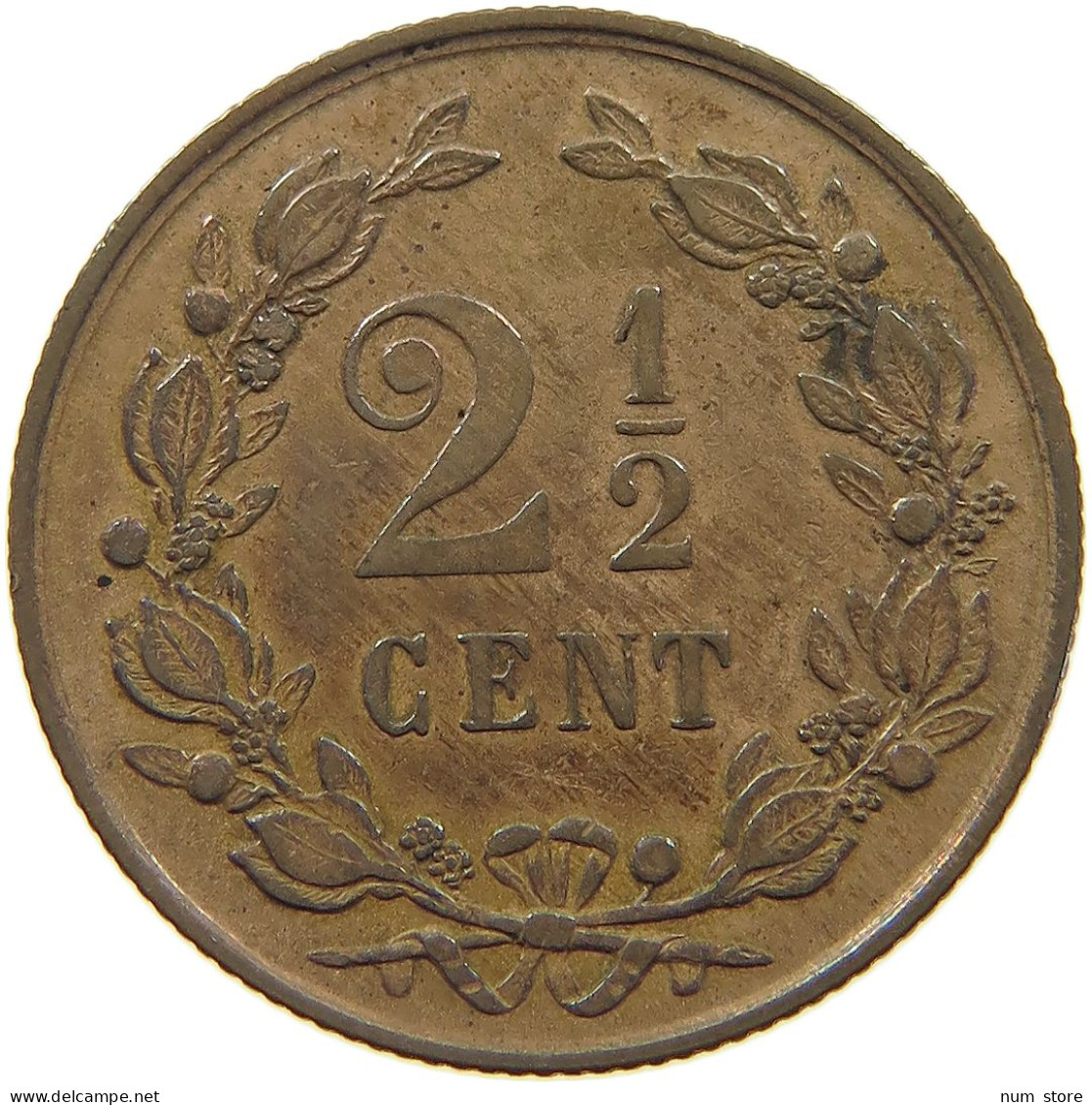 NETHERLANDS 2 1/2 CENTS 1881 Willem III. 1849-1890 #c080 0659 - 1849-1890: Willem III.