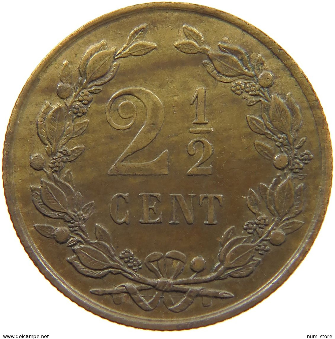 NETHERLANDS 2 1/2 CENTS 1877 Willem III. 1849-1890 #c032 0075 - 1849-1890 : Willem III