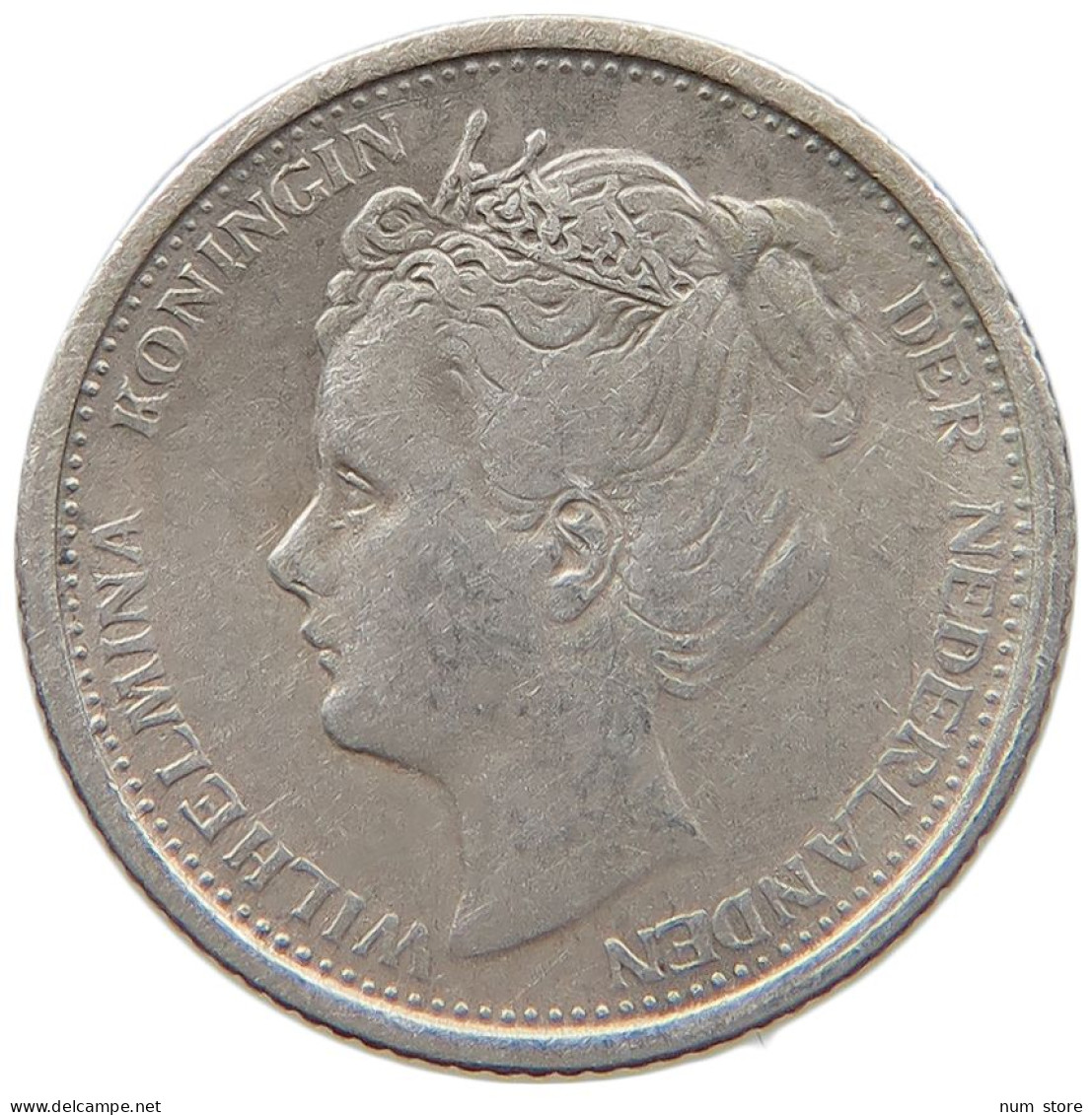 NETHERLANDS 10 CENTS 1904 Wilhelmina 1890-1948 #s031 0279 - 10 Centavos