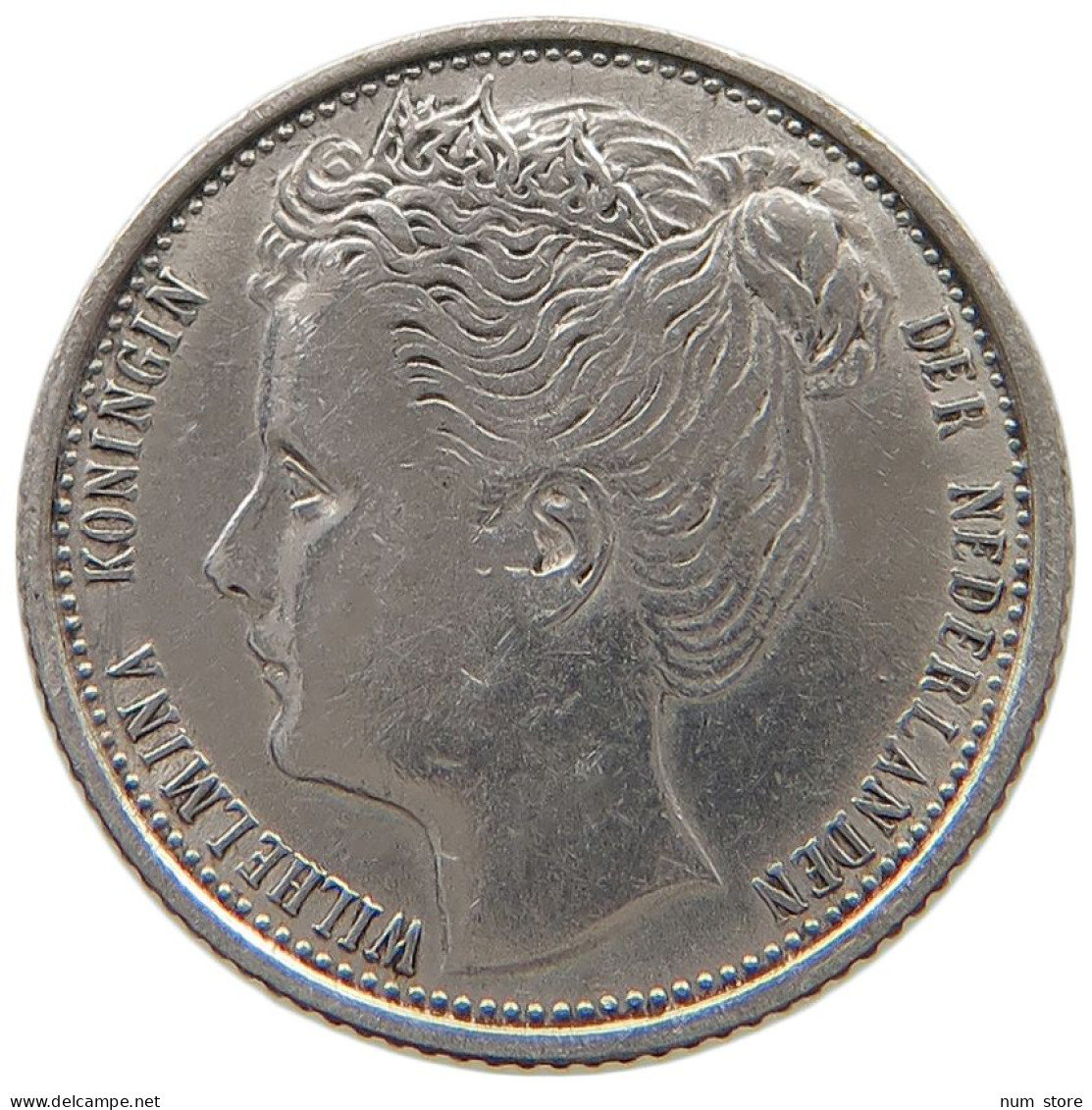 NETHERLANDS 10 CENTS 1903 Wilhelmina 1890-1948 #a044 1073 - 10 Cent