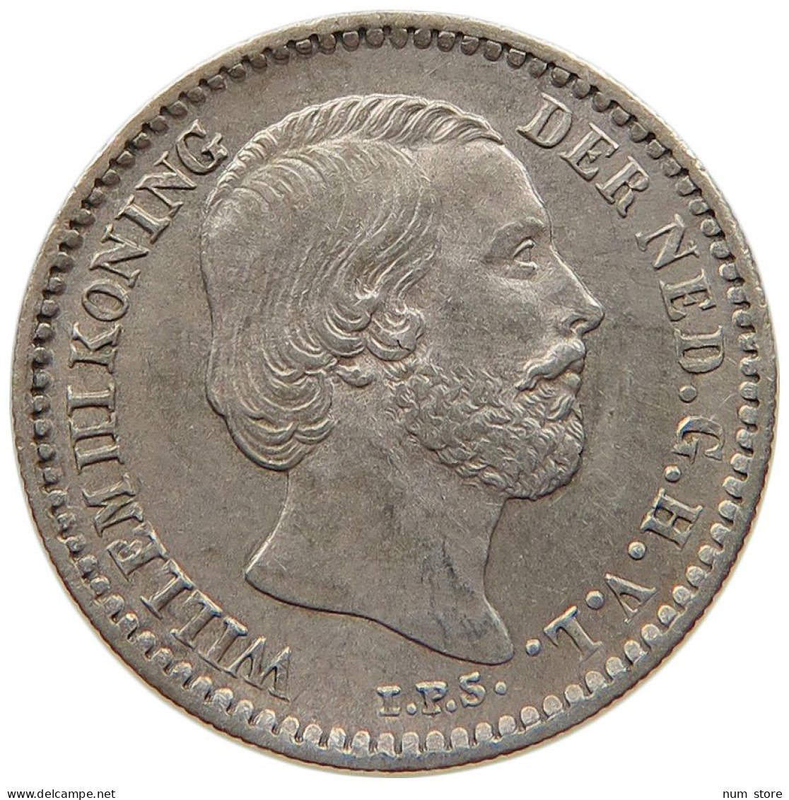 NETHERLANDS 10 CENTS 1889 Willem III. 1849-1890 #t083 0045 - 1849-1890 : Willem III