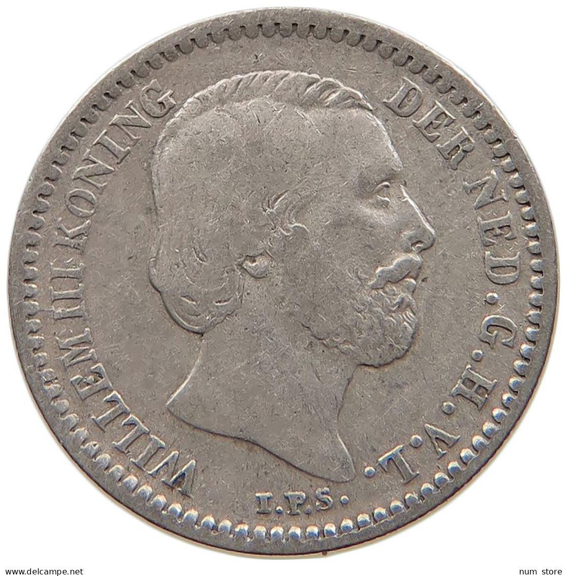 NETHERLANDS 10 CENTS 1890 Willem III. 1849-1890 #c004 0179 - 1849-1890 : Willem III