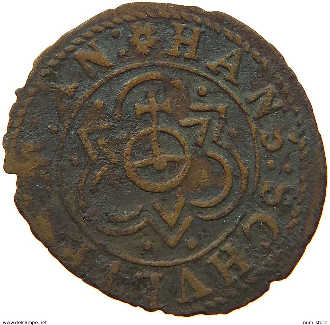 NETHERLANDS RECHENPFENNIG  JETON HANS LAUFER NURNBERG #s060 0109 - …-1795 : Période Ancienne