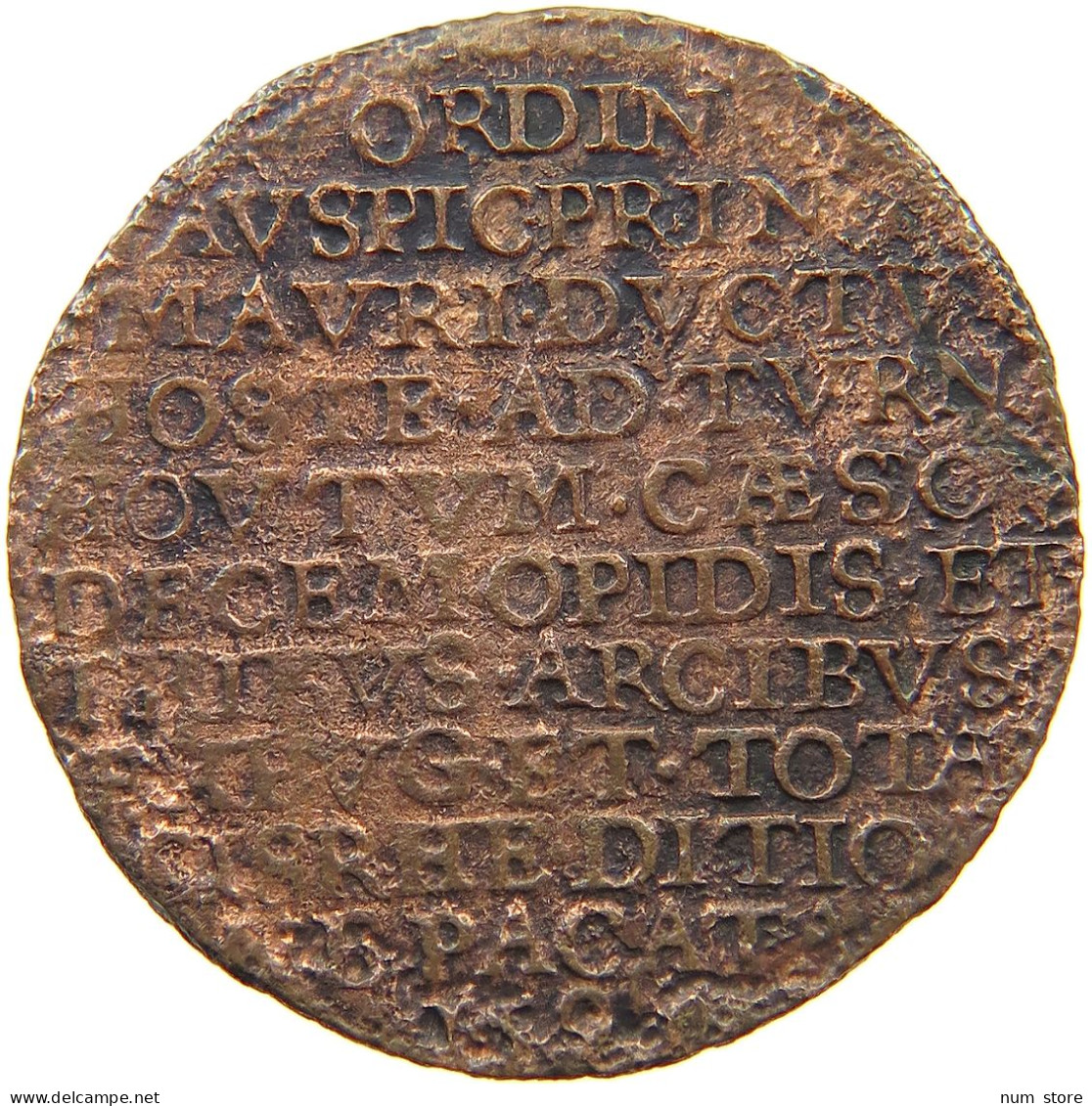 NETHERLANDS RECHENPFENNIG 1595  #s080 0691 - …-1795 : Periodo Antiguo