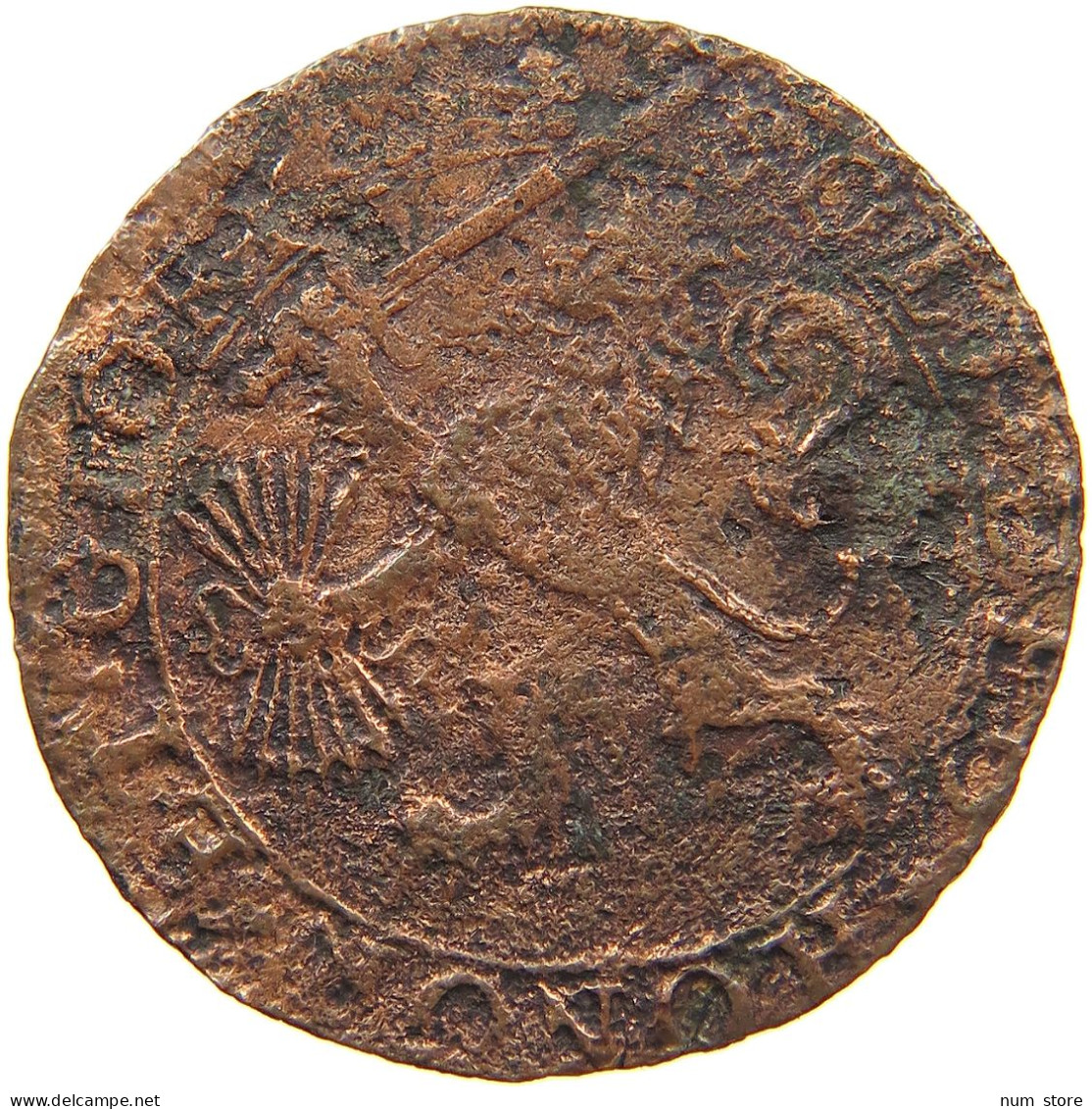 NETHERLANDS RECHENPFENNIG 1595  #s080 0691 - …-1795 : Période Ancienne