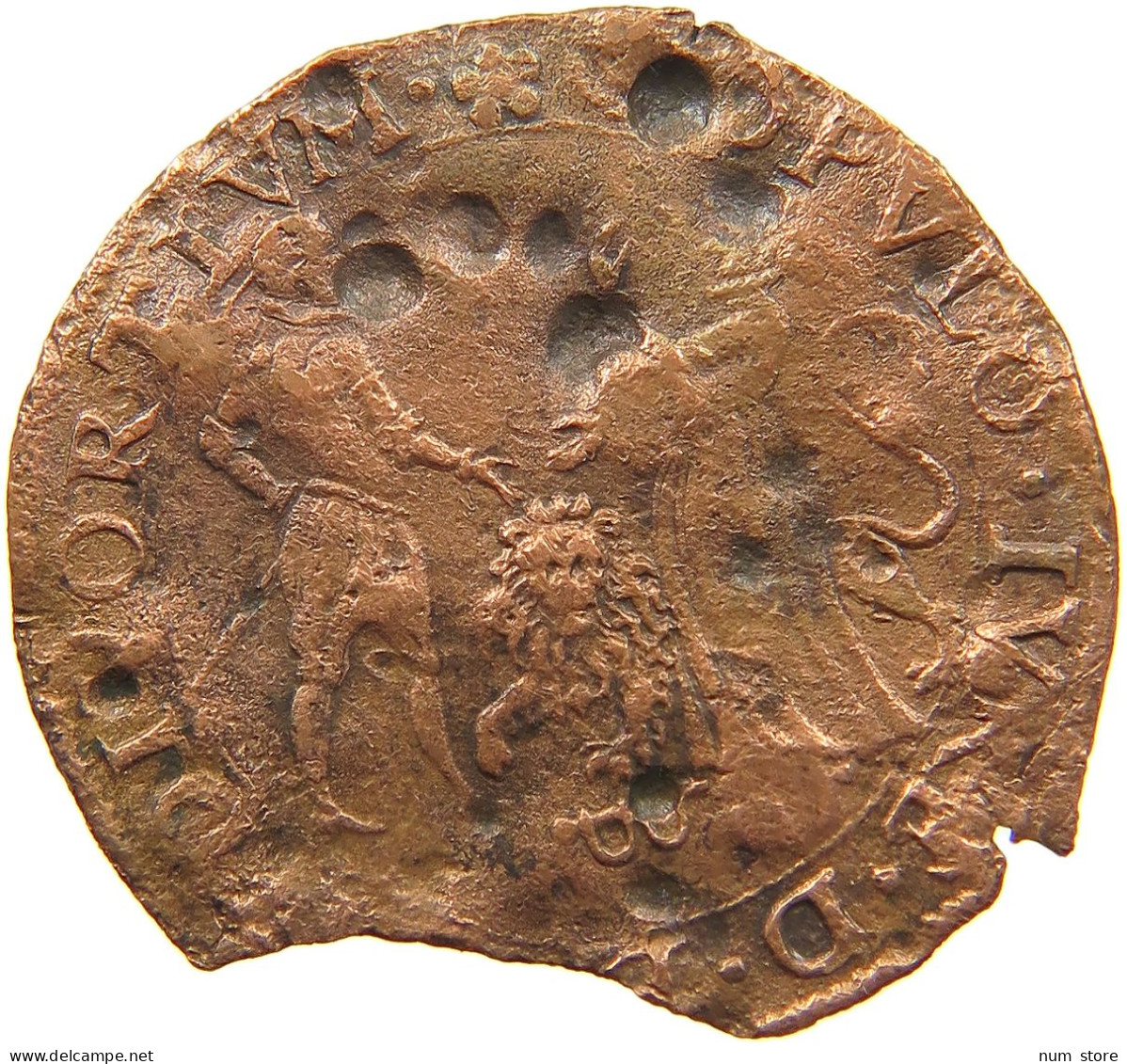 NETHERLANDS RECHENPFENNIG 1583  #s080 0687 - …-1795 : Periodo Antico