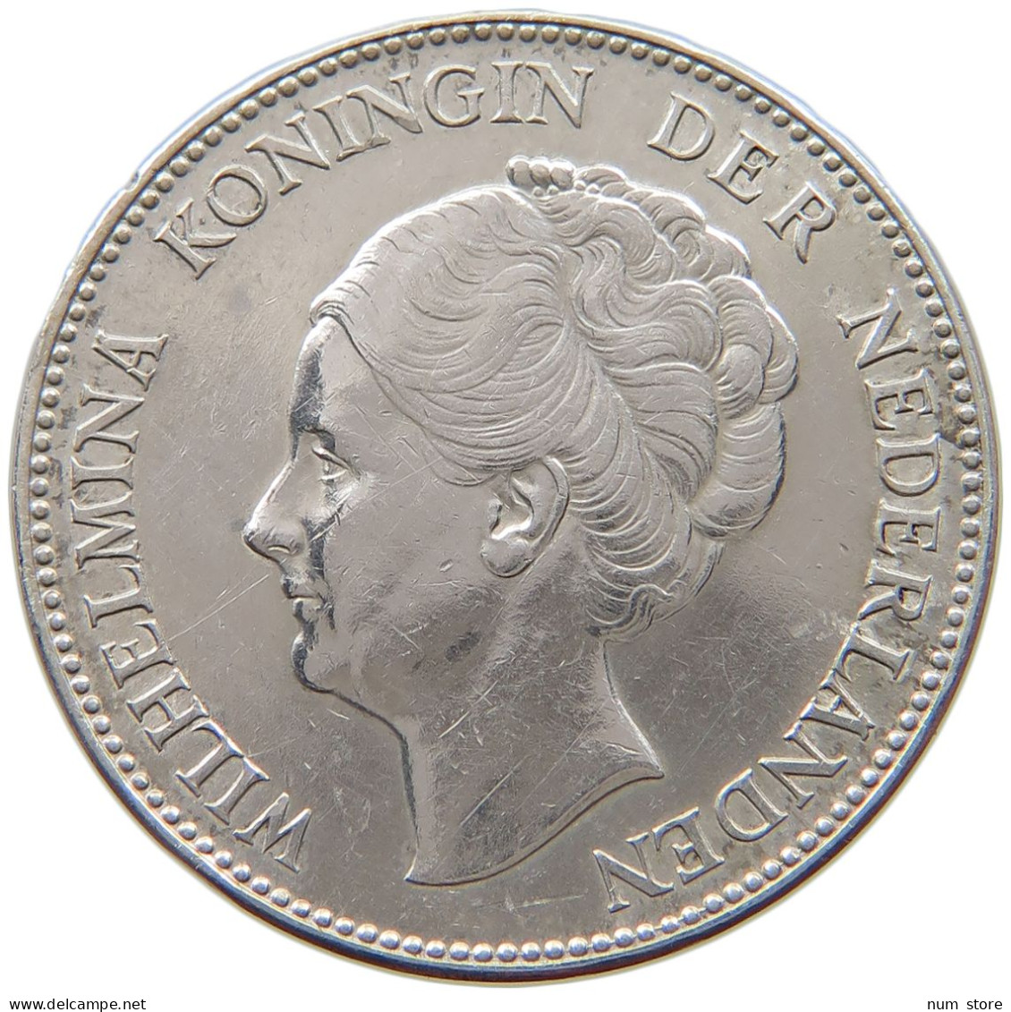 NETHERLANDS GULDEN 1939 Wilhelmina 1890-1948 #t122 0111 - 1 Gulden