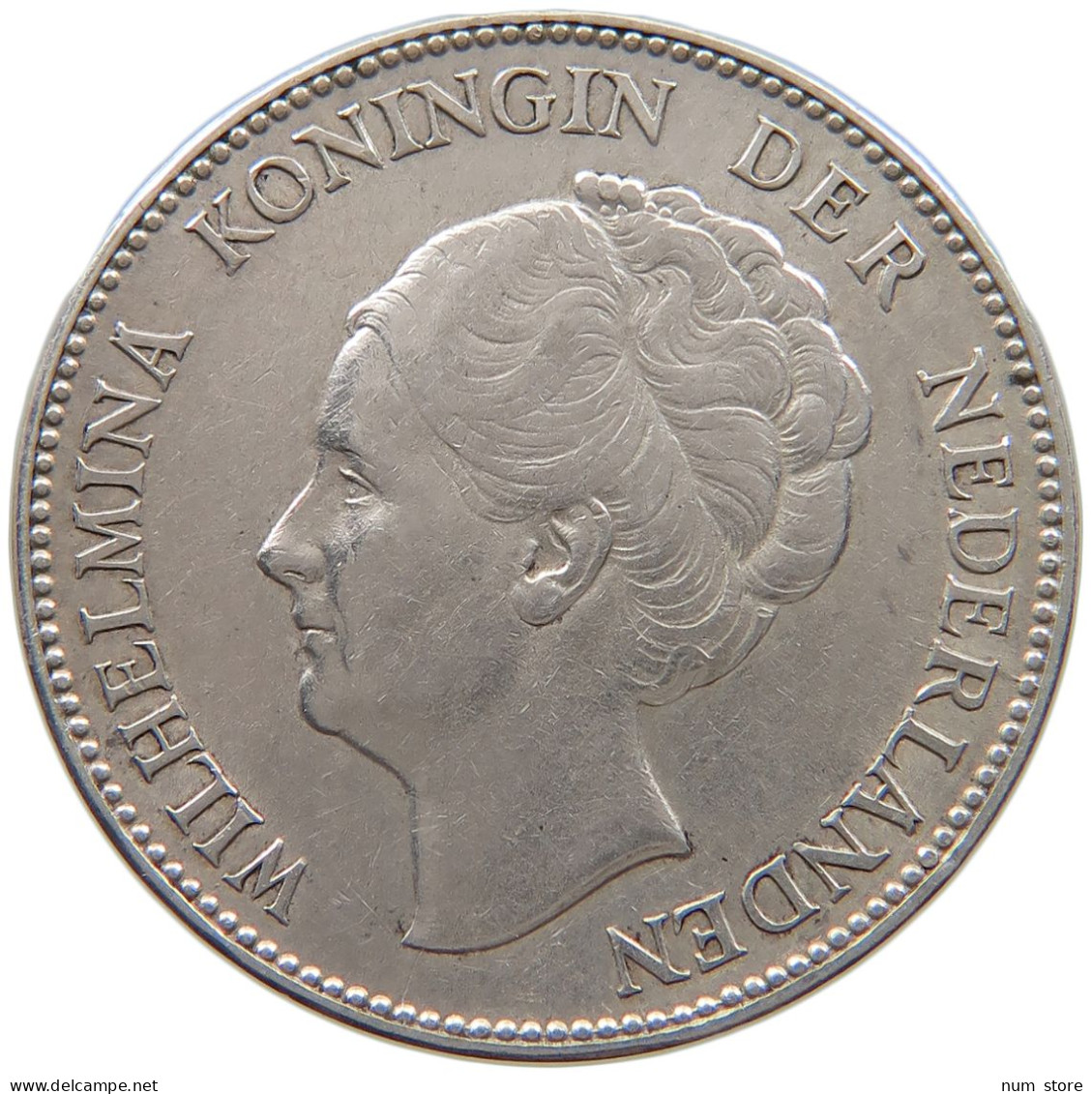 NETHERLANDS GULDEN 1931 Wilhelmina 1890-1948 #t158 0307 - 1 Gulden