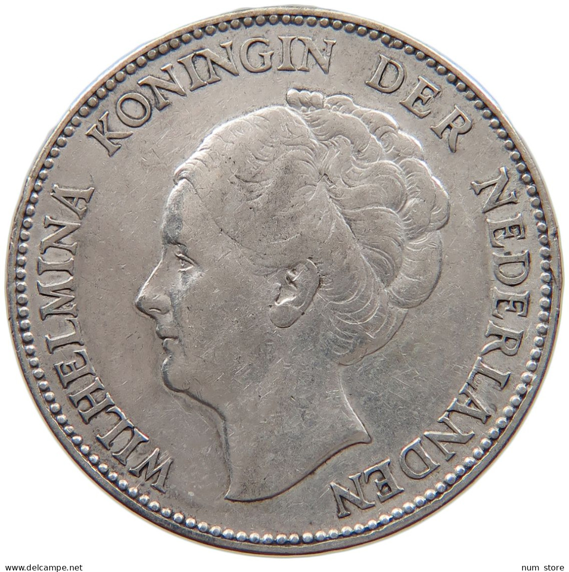 NETHERLANDS GULDEN 1931 Wilhelmina 1890-1948 #s012 0105 - 1 Gulden