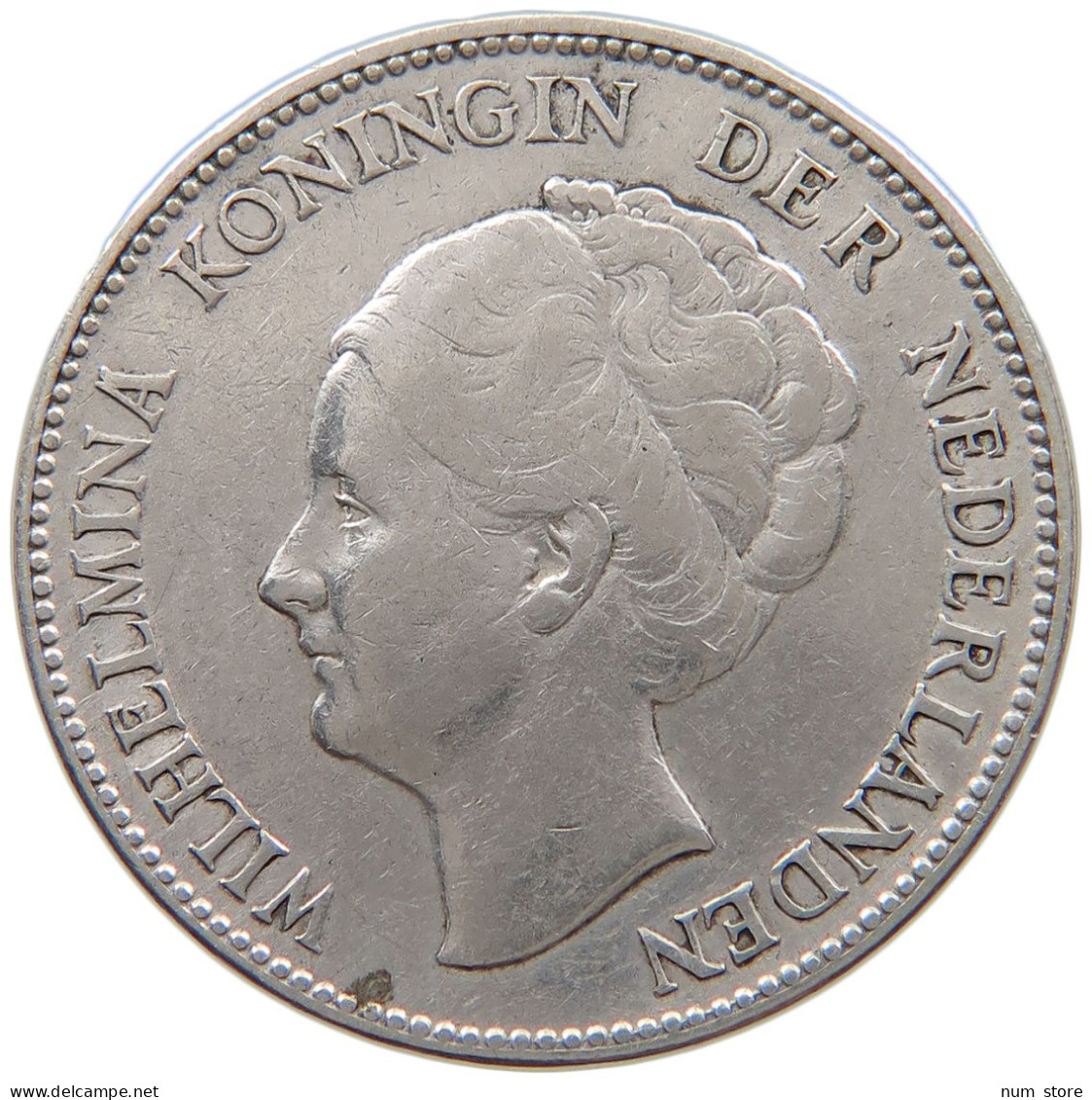 NETHERLANDS GULDEN 1931 Wilhelmina 1890-1948 #a052 0115 - 1 Gulden