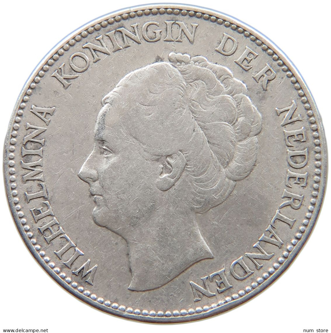 NETHERLANDS GULDEN 1930 Wilhelmina 1890-1948 #t133 0149 - 1 Gulden