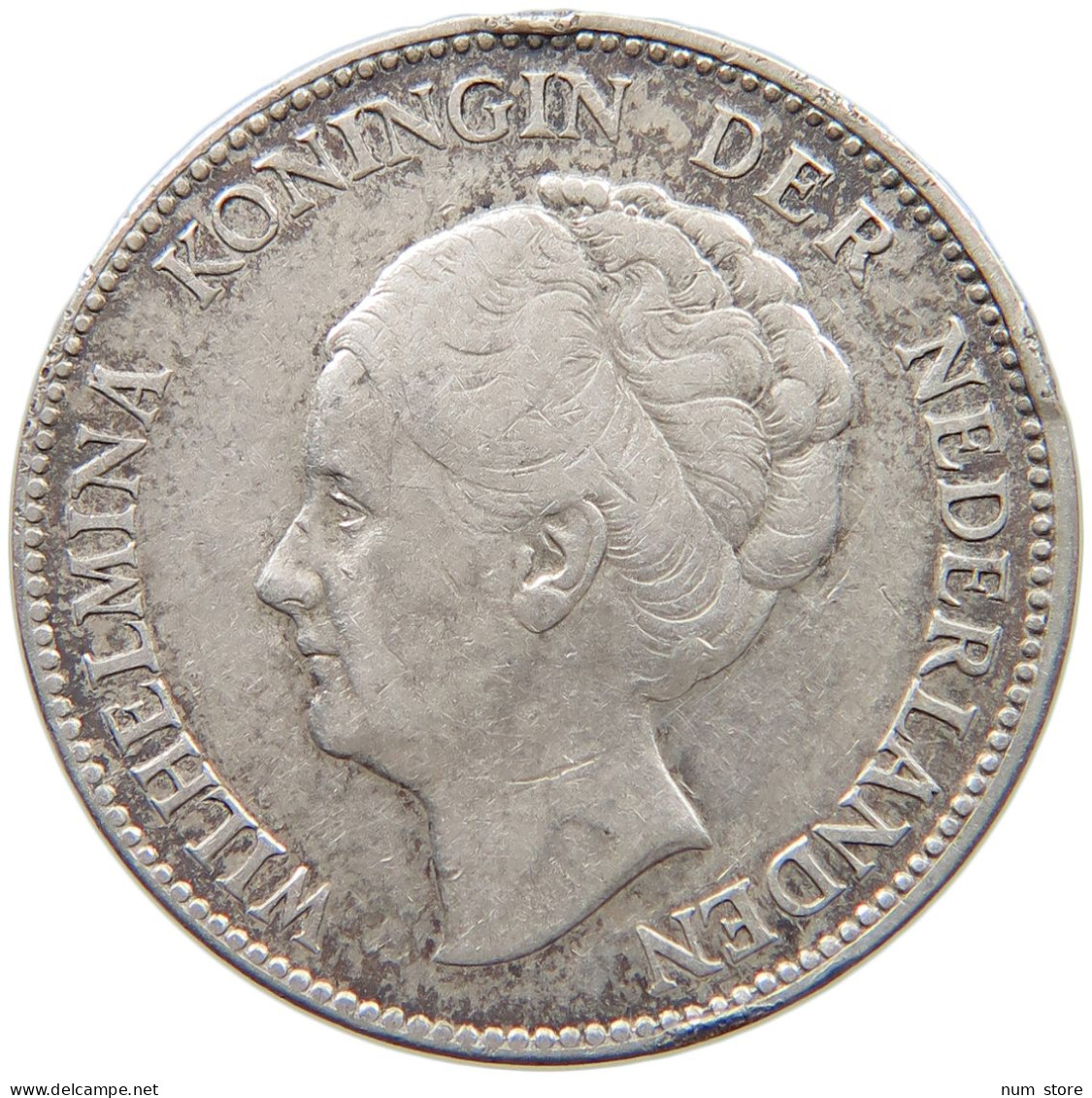 NETHERLANDS GULDEN 1929 Wilhelmina 1890-1948 #c034 0439 - 1 Florín Holandés (Gulden)