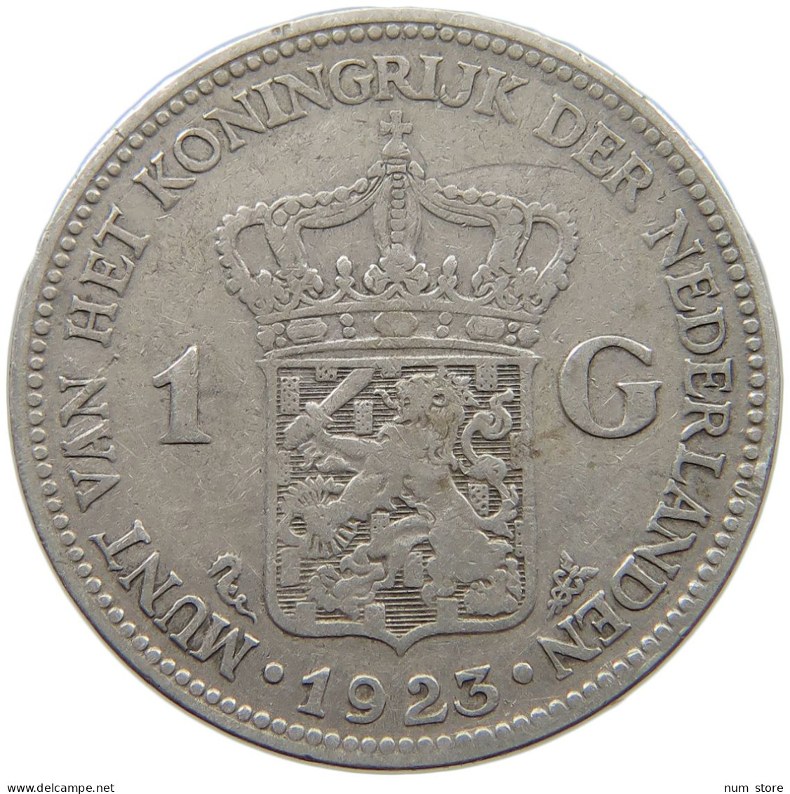 NETHERLANDS GULDEN 1923 Wilhelmina 1890-1948 #c003 0087 - 1 Florín Holandés (Gulden)