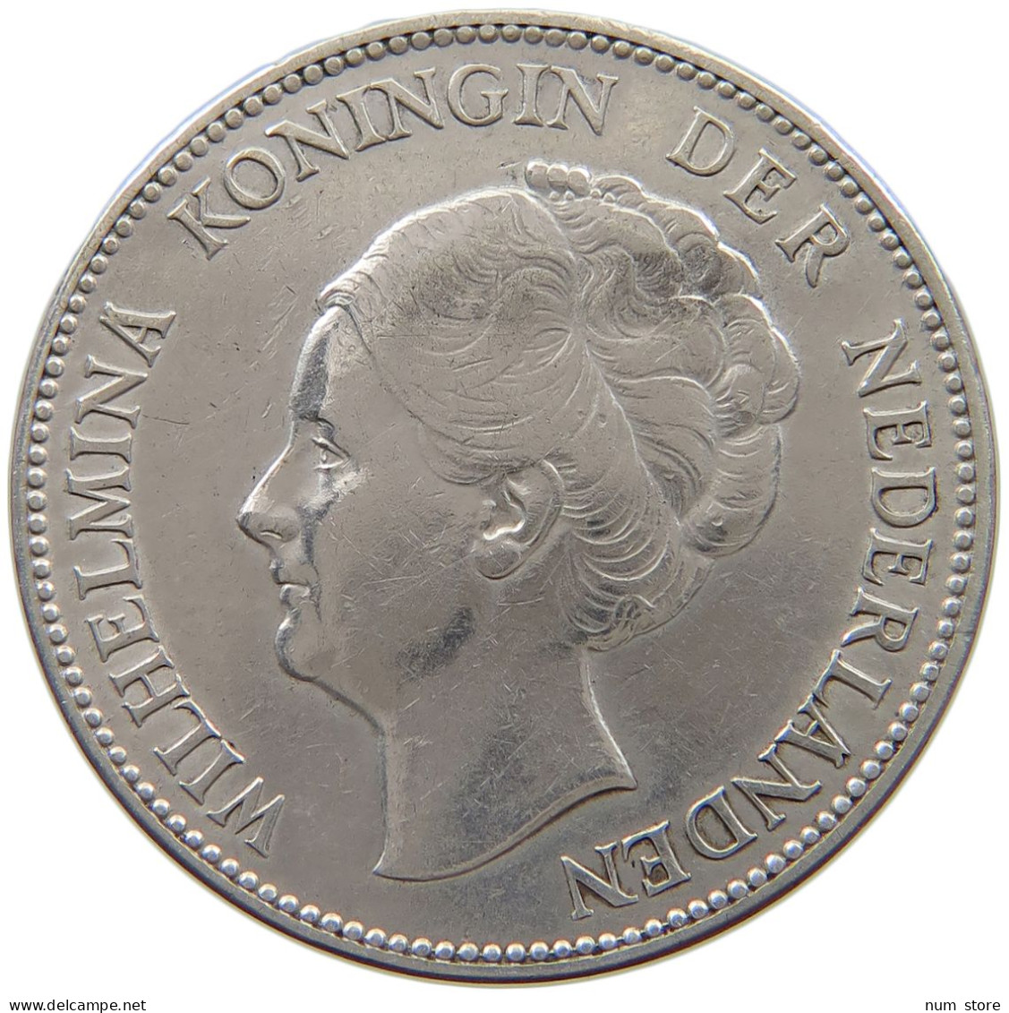 NETHERLANDS GULDEN 1923 Wilhelmina 1890-1948 #a082 0179 - 1 Gulden