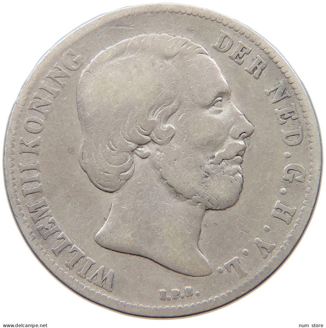 NETHERLANDS GULDEN 1863 Willem III. 1849-1890 #c057 0371 - 1849-1890 : Willem III