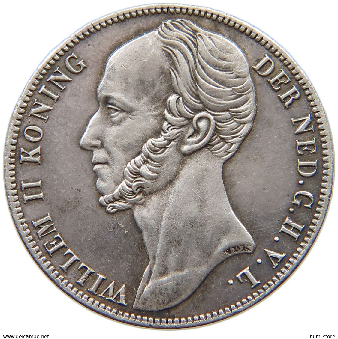 NETHERLANDS GULDEN 1848 WILLEM II. 1840-1849 #t083 0165 - 1840-1849 : Willem II