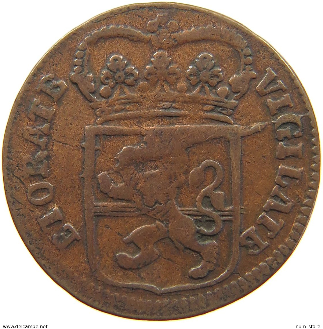 NETHERLANDS DUIT 1768 OVERIJSSEL #c062 0133 - Provinciale Munten