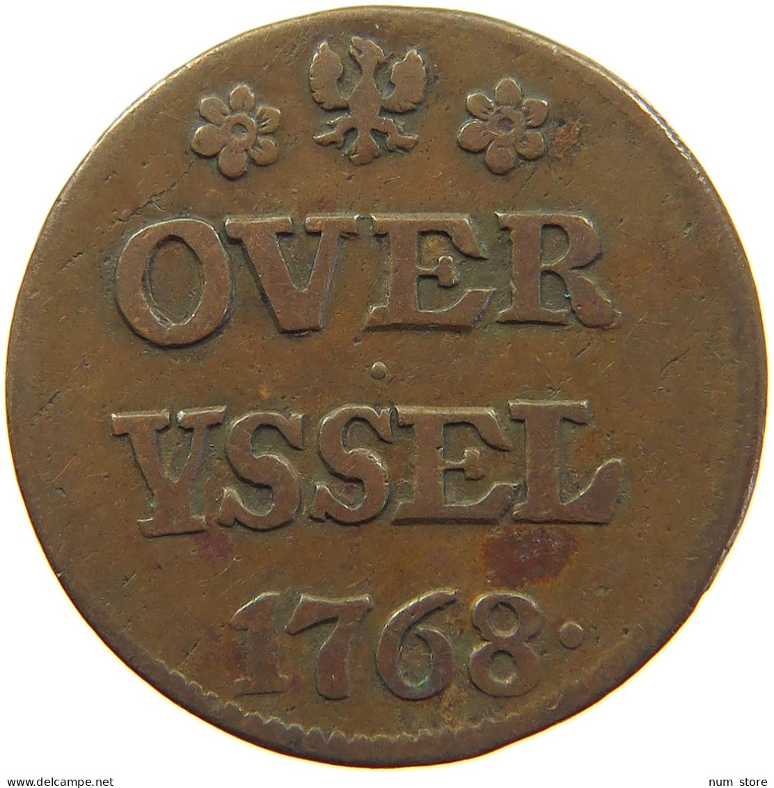 NETHERLANDS DUIT 1768 OVERIJSSEL #c062 0143 - Provinzen