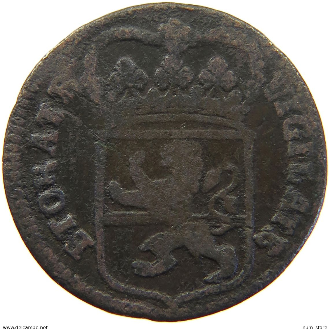 NETHERLANDS DUIT 1768 OVERIJSSEL #s018 0353 - Monnaies Provinciales