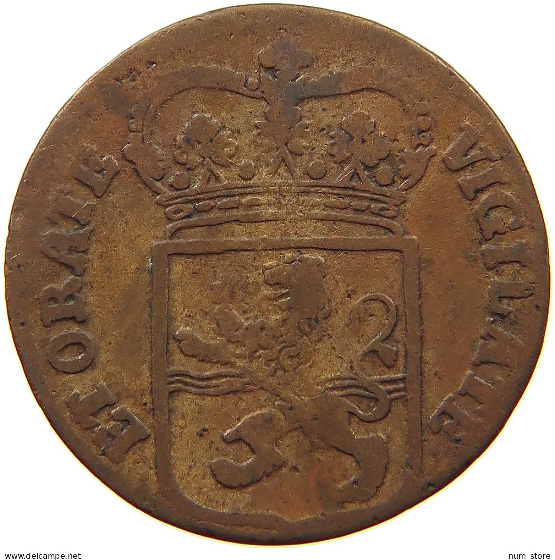 NETHERLANDS DUIT 1766 OVERIJSSEL #s044 0311 - Provinciale Munten