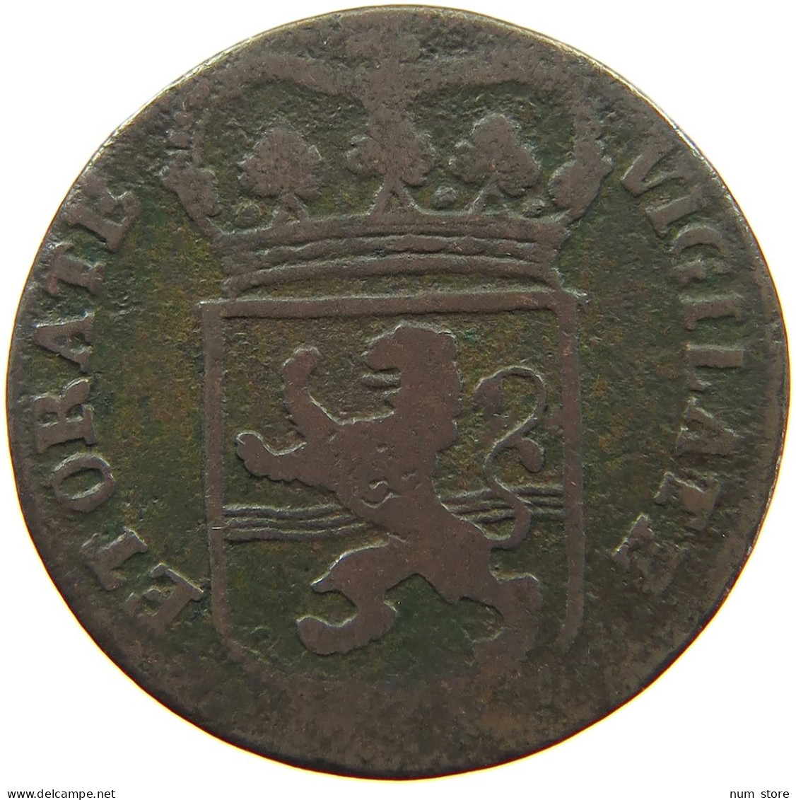 NETHERLANDS DUIT 1767 OVERIJSSEL #a093 0139 - Monnaies Provinciales