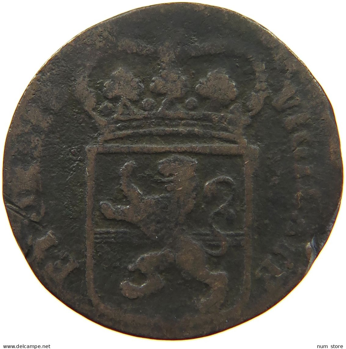 NETHERLANDS DUIT 1767 OVERIJSSEL #a085 0319 - Provincial Coinage