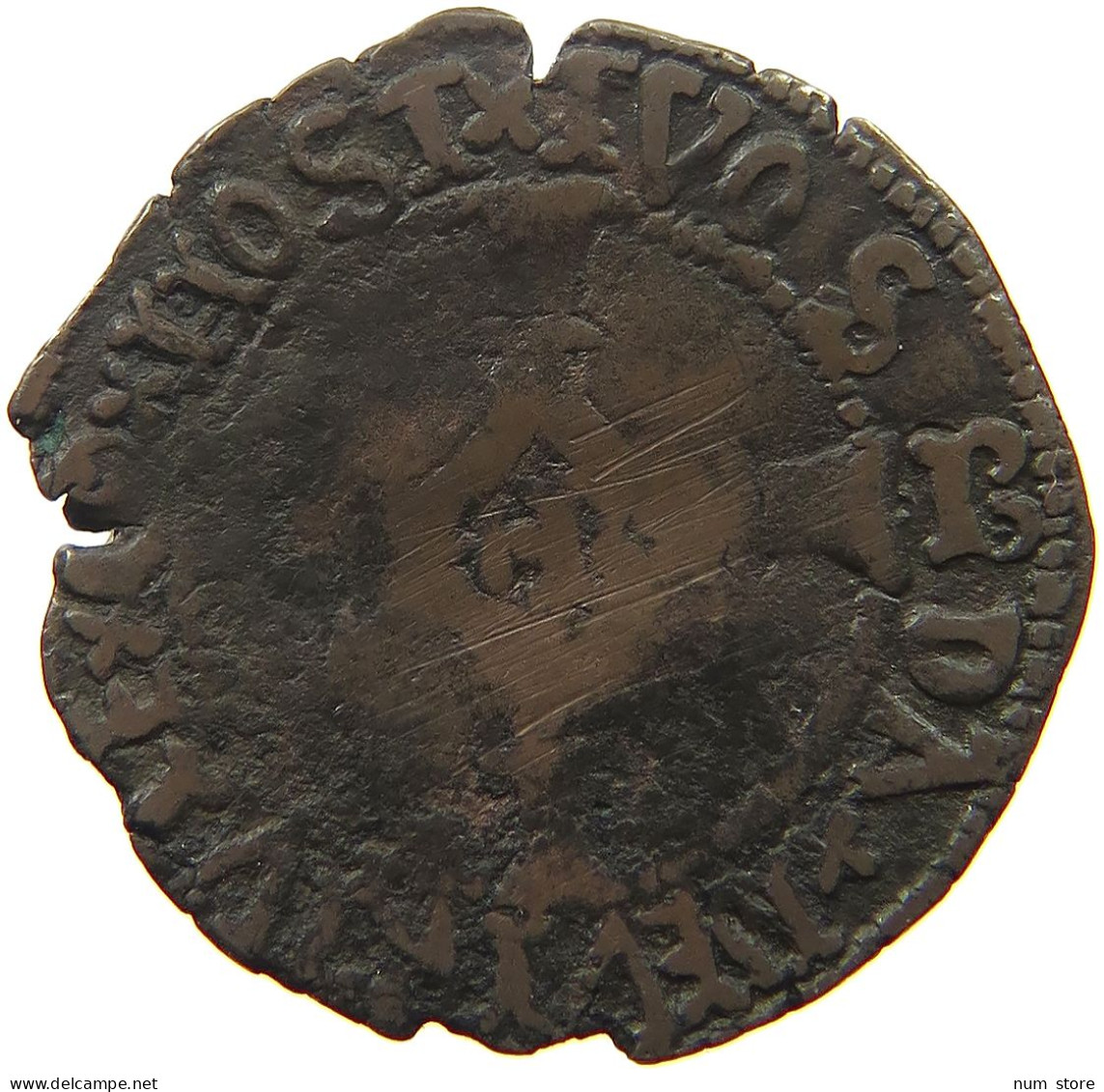 NETHERLANDS DOUBLE MITE 1506-1555 DOUBLE MITE Charles Quint (1506-1555) BRABANT #s053 0259 - …-1795 : Période Ancienne