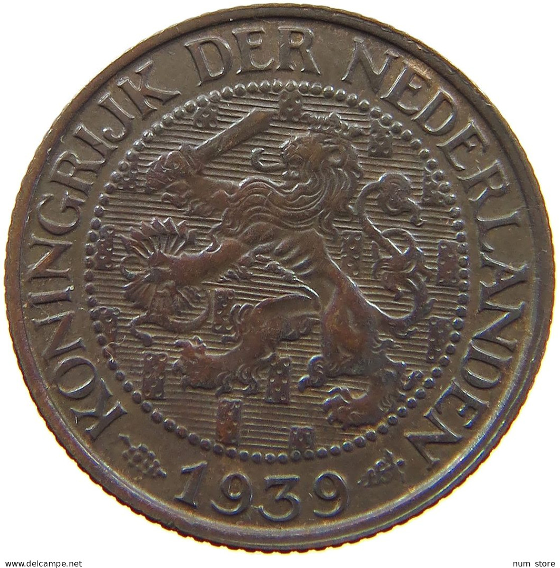 NETHERLANDS CENT 1939 Wilhelmina 1890-1948 #a096 0017 - 1 Cent