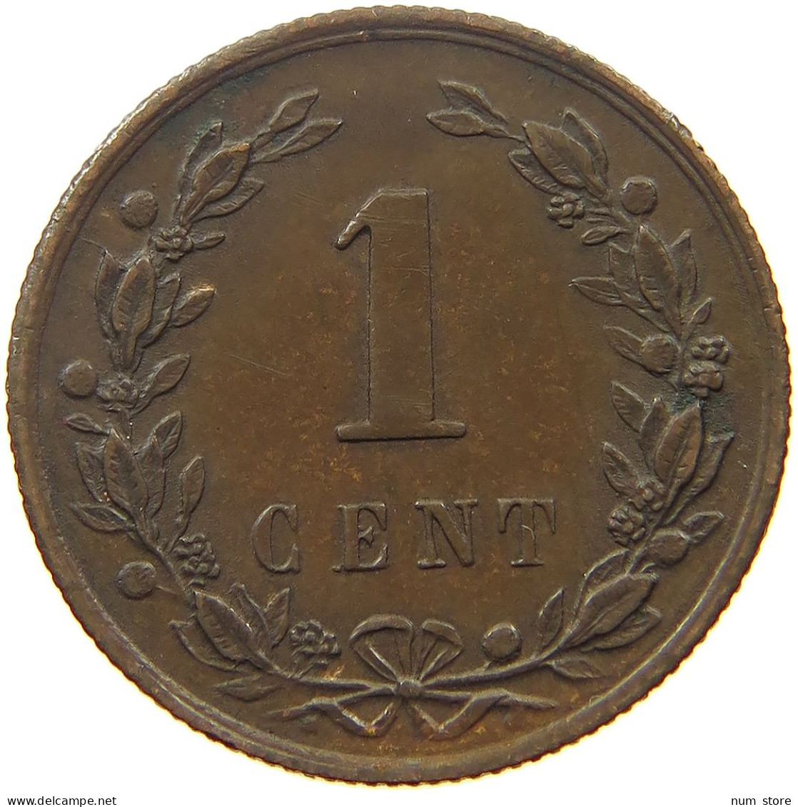 NETHERLANDS CENT 1878 Willem III. 1849-1890 #s052 0059 - 1849-1890: Willem III.