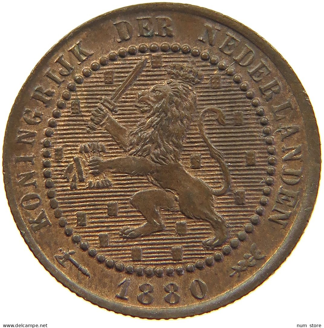 NETHERLANDS CENT 1880 Willem III. 1849-1890 #c016 0571 - 1849-1890 : Willem III