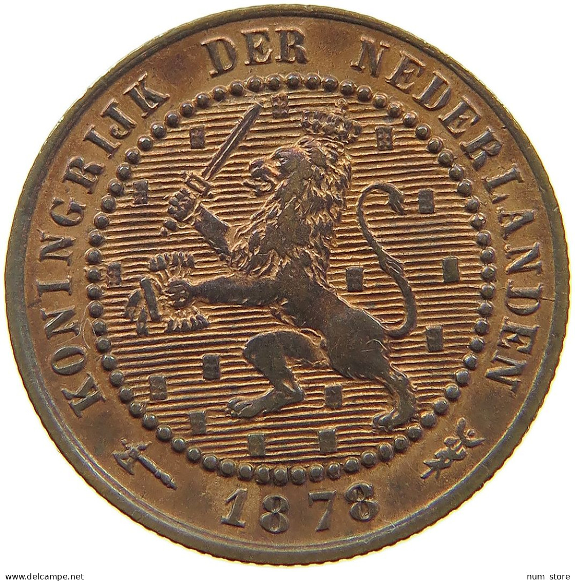 NETHERLANDS CENT 1878 Willem III. 1849-1890 #a013 0383 - 1849-1890: Willem III.