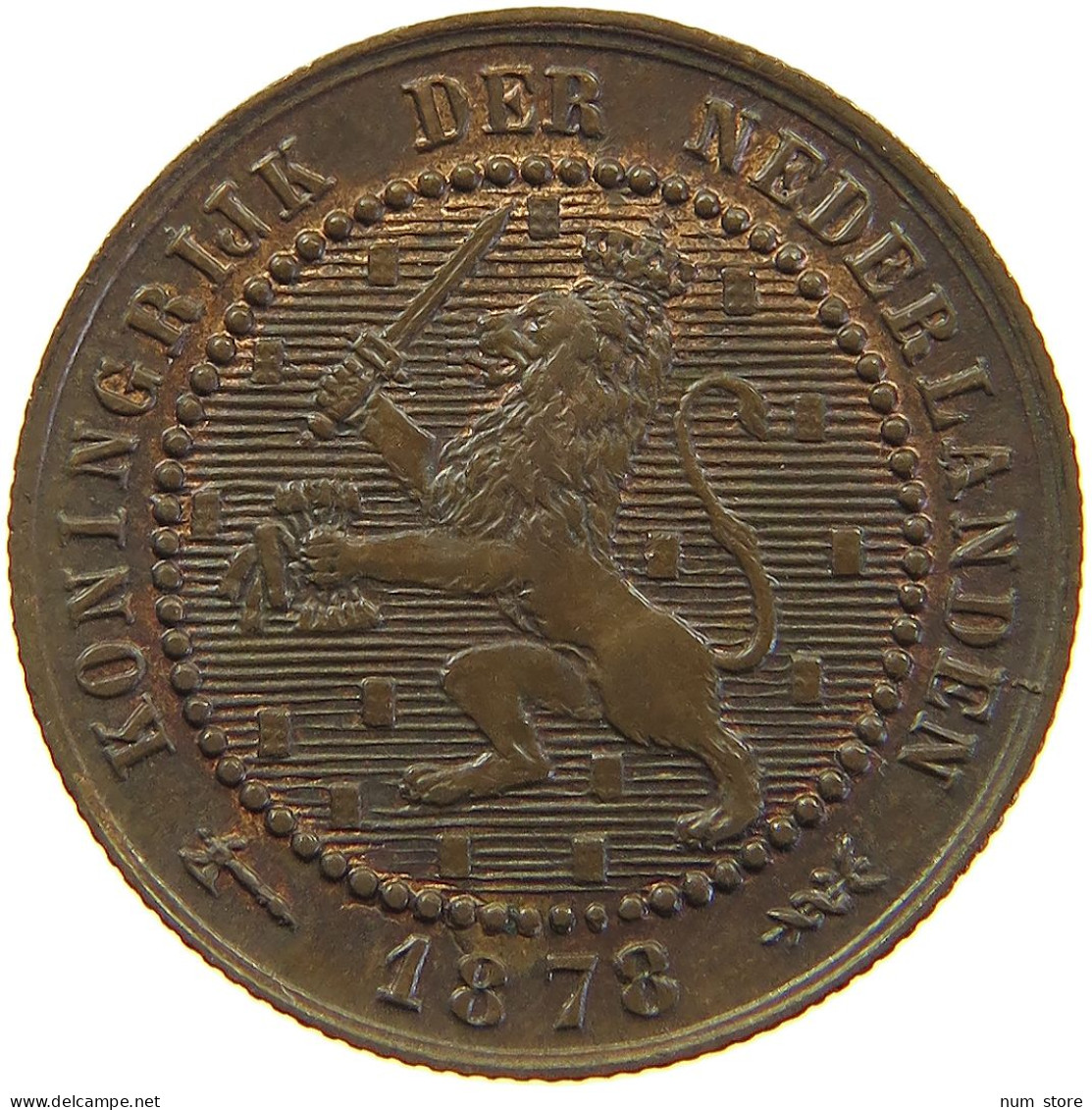 NETHERLANDS CENT 1878 Willem III. 1849-1890 #s021 0163 - 1849-1890: Willem III.