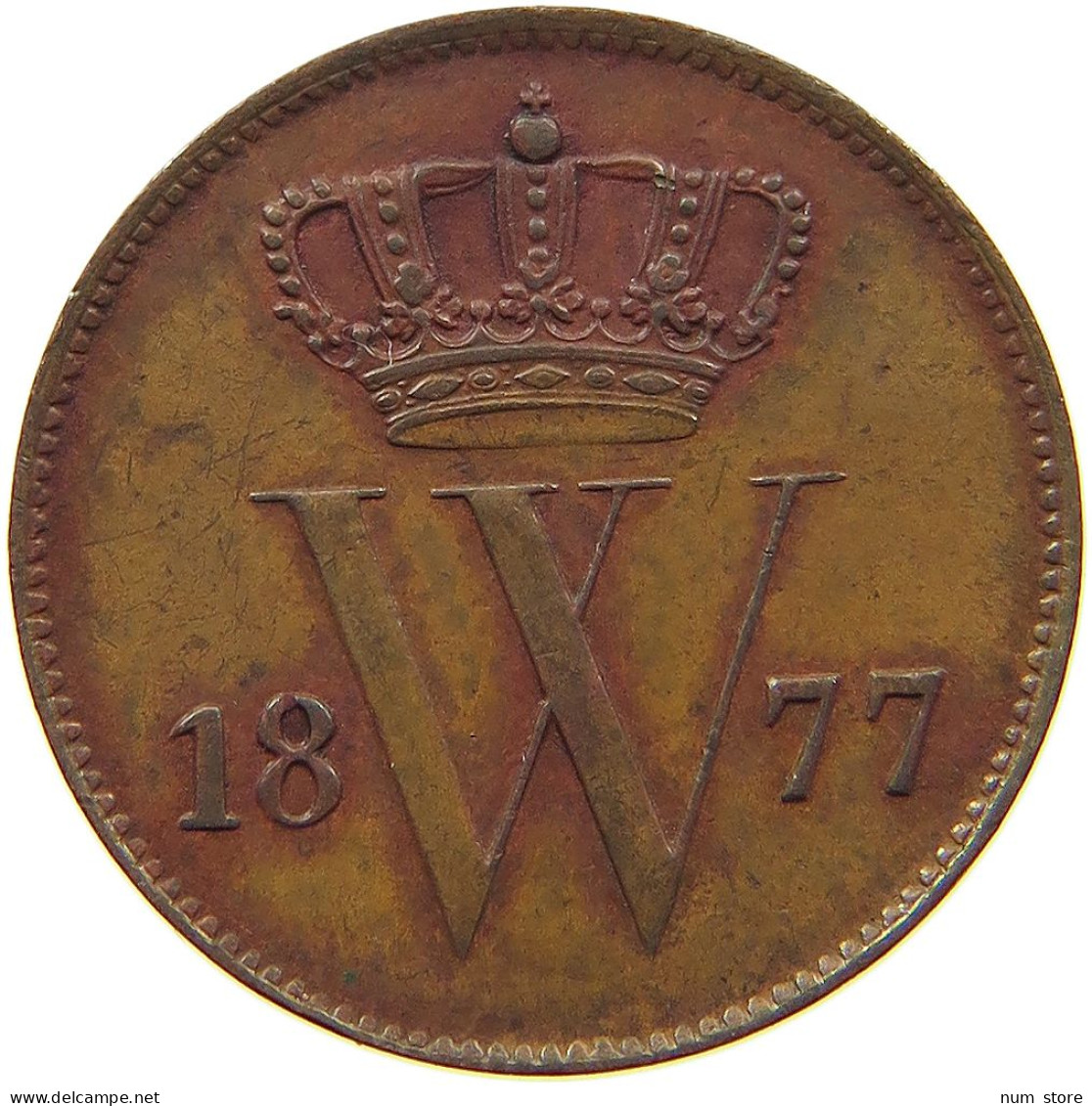 NETHERLANDS CENT 1877 Willem III. 1849-1890 #t112 1163 - 1849-1890 : Willem III