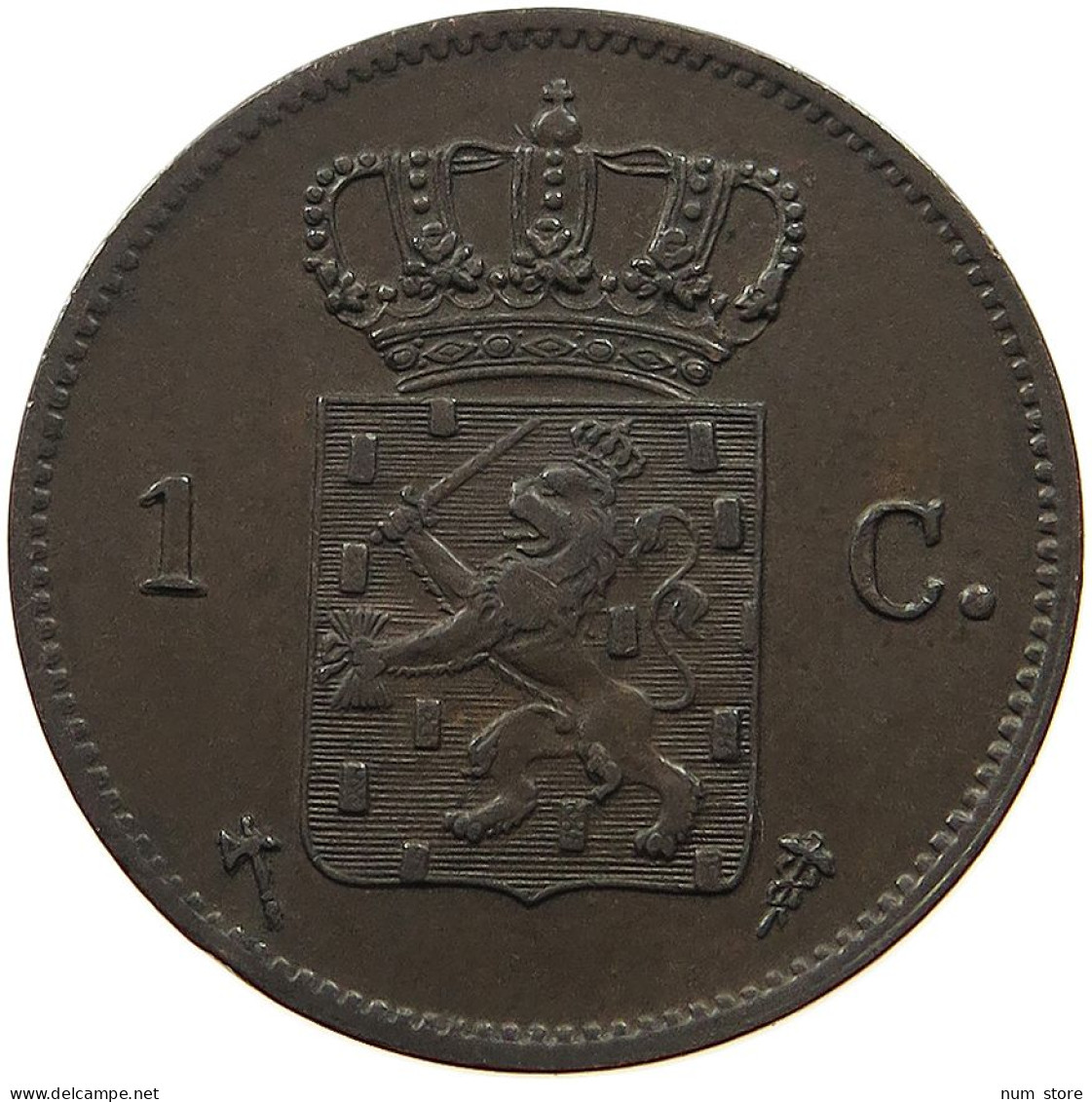 NETHERLANDS CENT 1877 Willem III. 1849-1890 #t061 0237 - 1849-1890: Willem III.