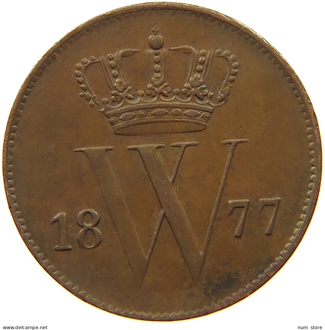 NETHERLANDS CENT 1877 Willem III. 1849-1890 #t146 0187 - 1849-1890: Willem III.