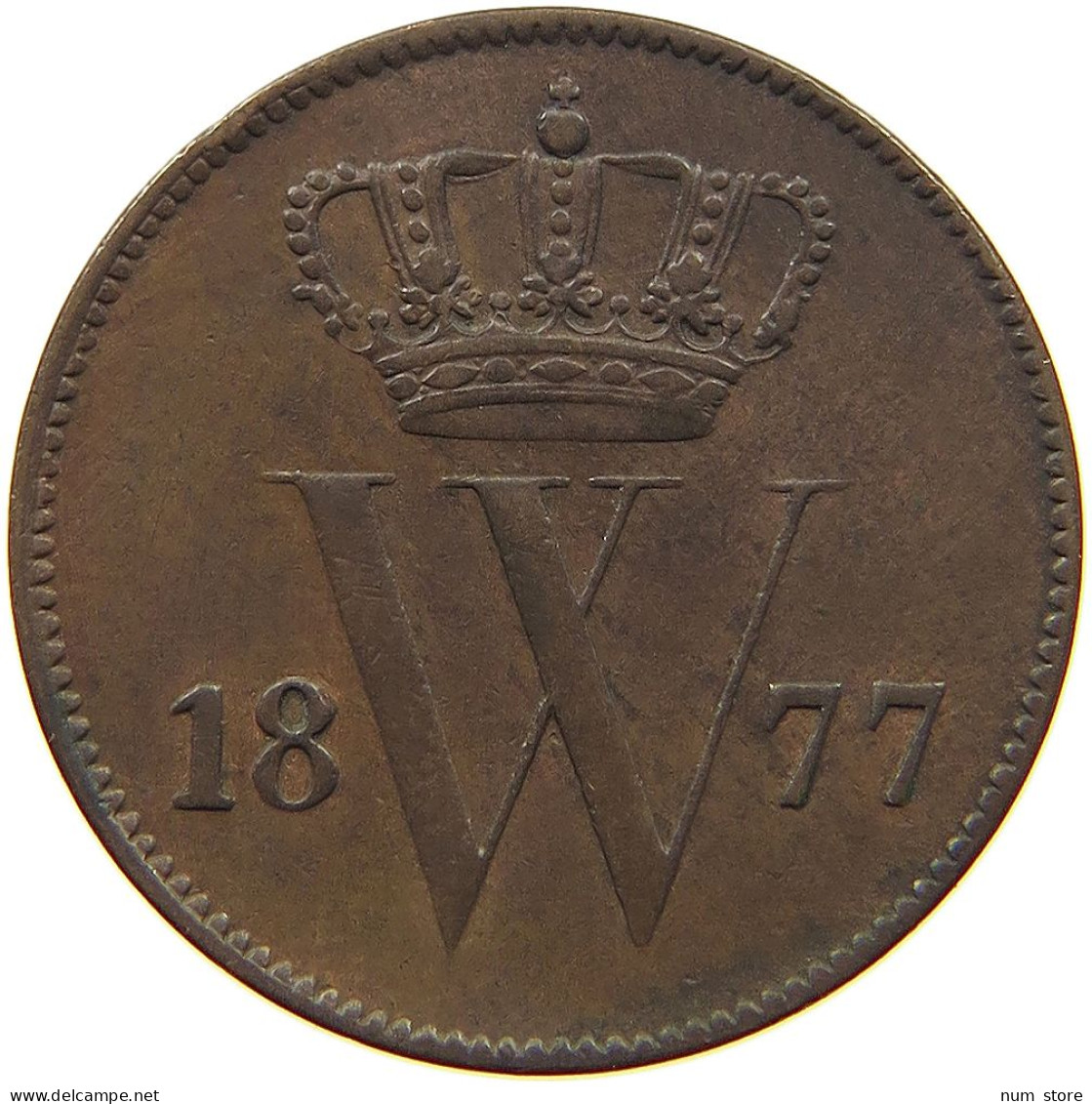 NETHERLANDS CENT 1877 Willem III. 1849-1890 #t112 1161 - 1849-1890 : Willem III