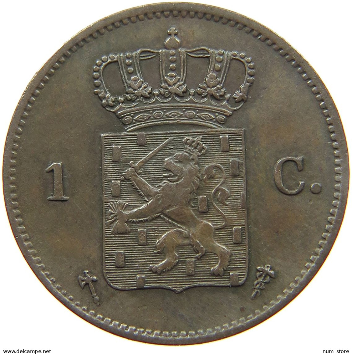 NETHERLANDS CENT 1877 Willem III. 1849-1890 #t083 0539 - 1849-1890 : Willem III