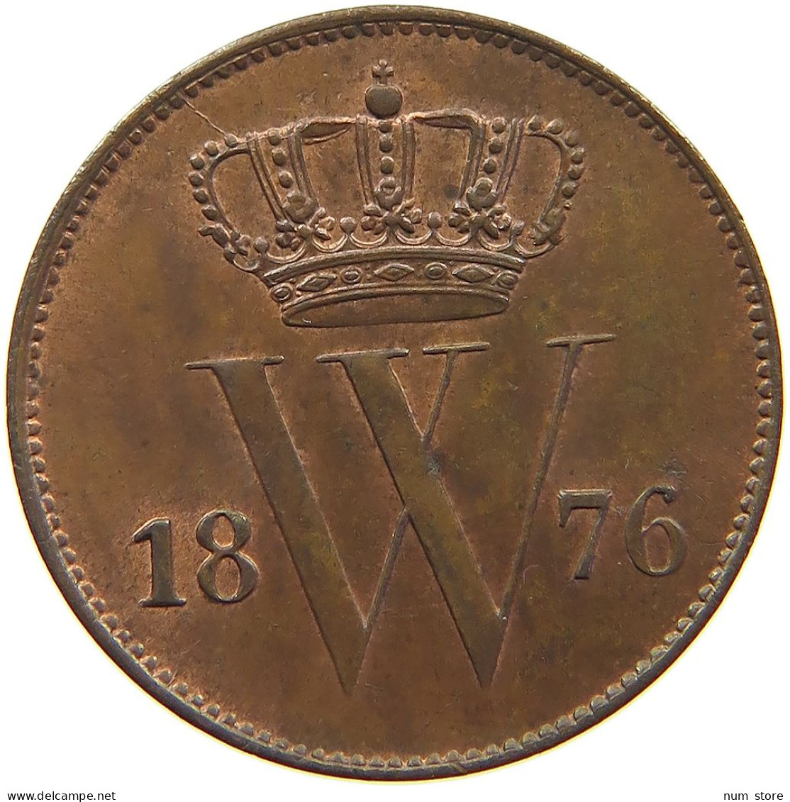 NETHERLANDS CENT 1876 Willem III. 1849-1890 #t161 0295 - 1849-1890 : Willem III